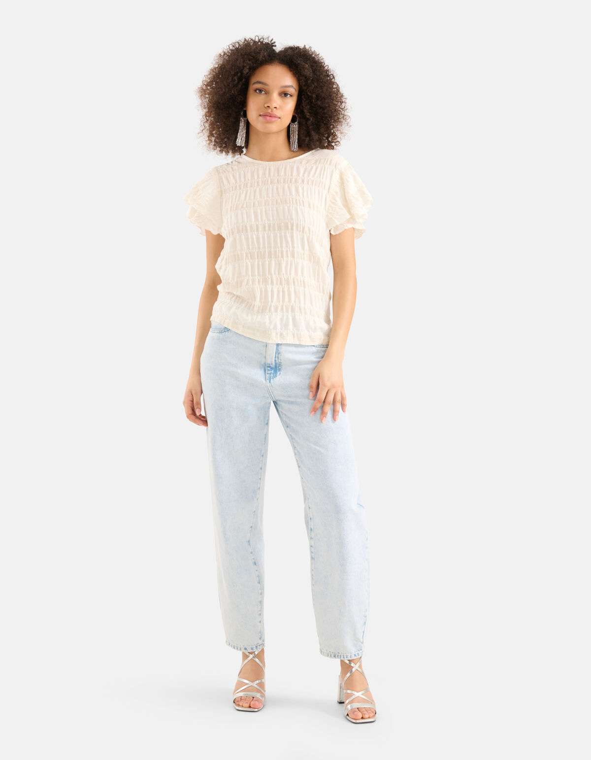 Sand Rüschen Top SHOEBY WOMEN