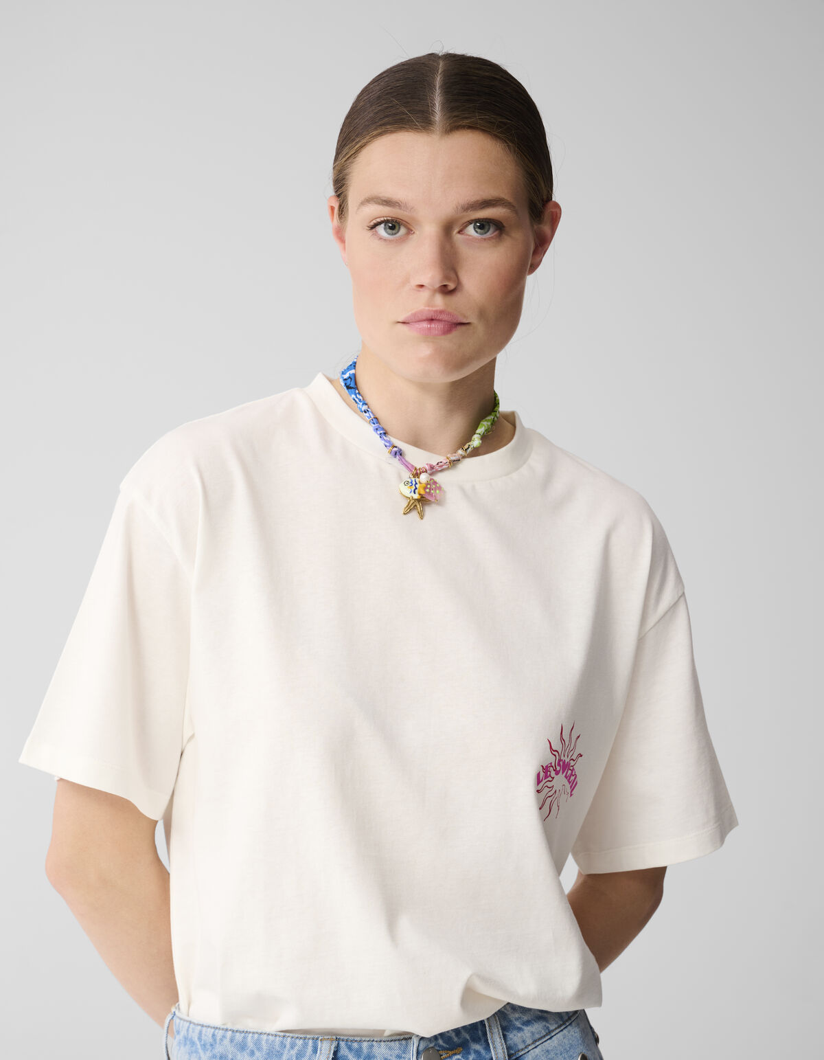 Bandana Charm Halskette Blau SHOEBY ACCESSOIRES