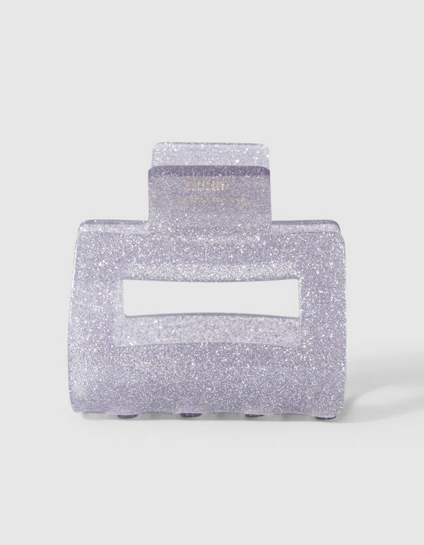 Square Haarspange Silber SHOEBY ACCESSOIRES