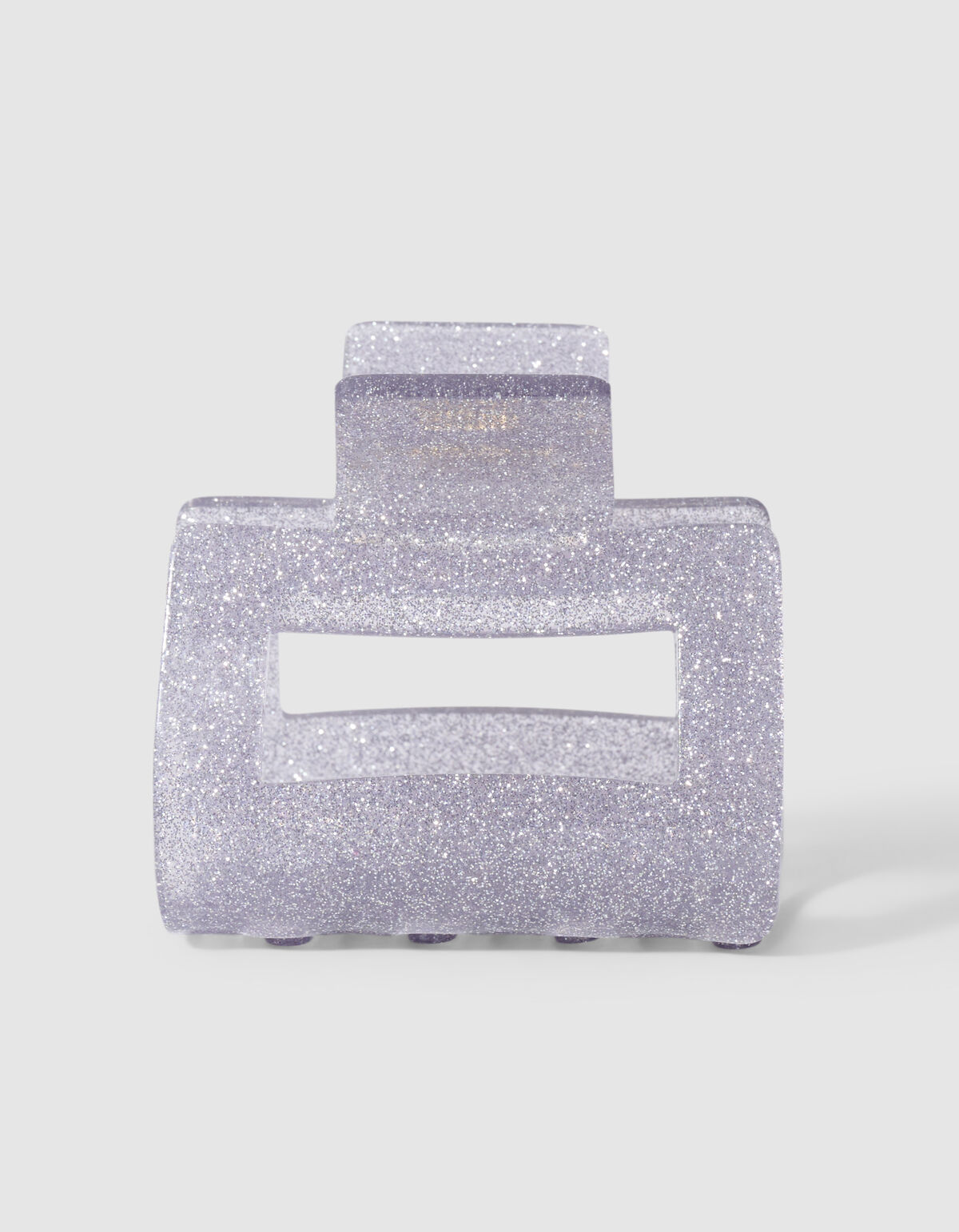 Square Haarspange Silber SHOEBY ACCESSOIRES