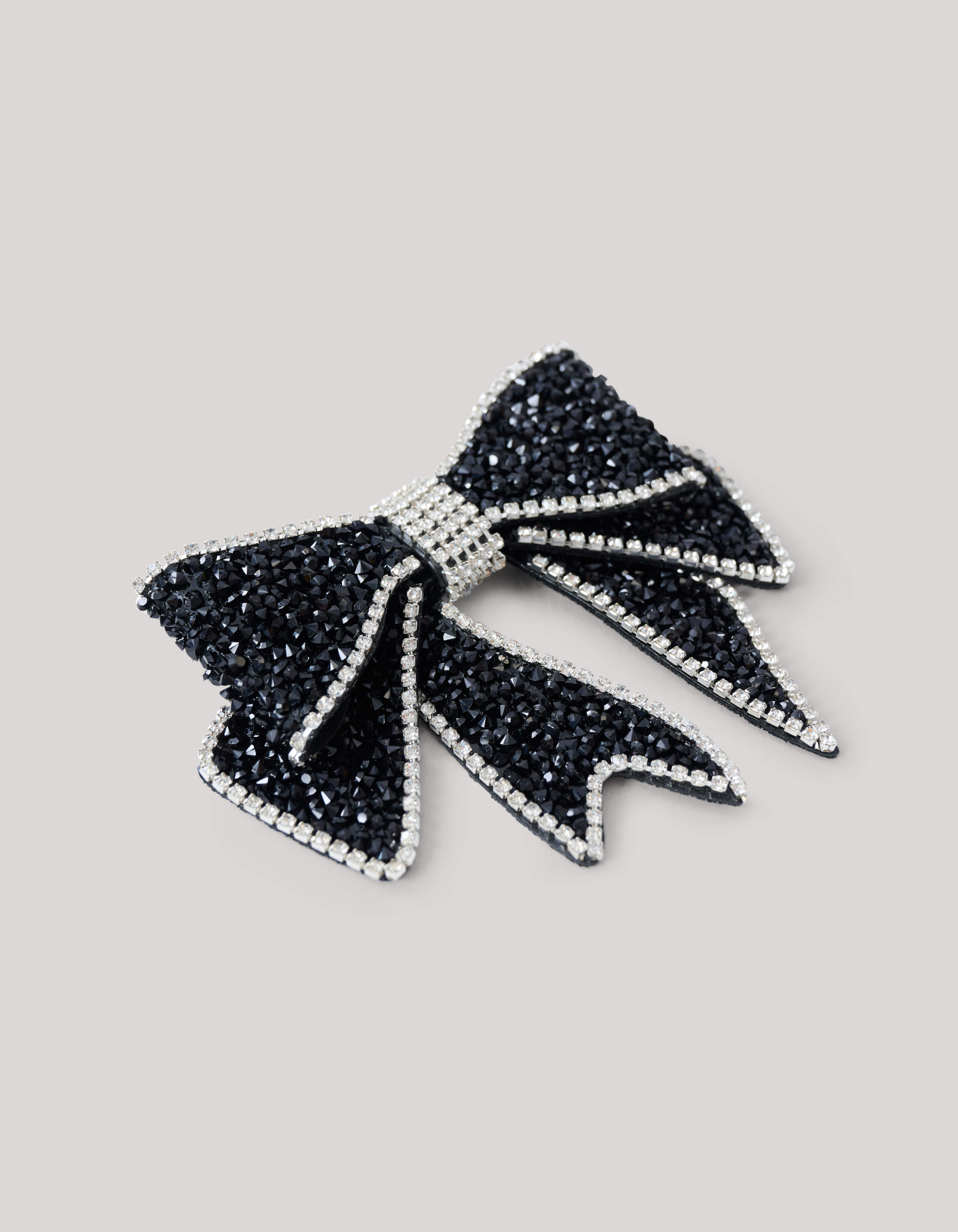 Perlenschleife Brosche Schwarz SHOEBY ACCESSOIRES