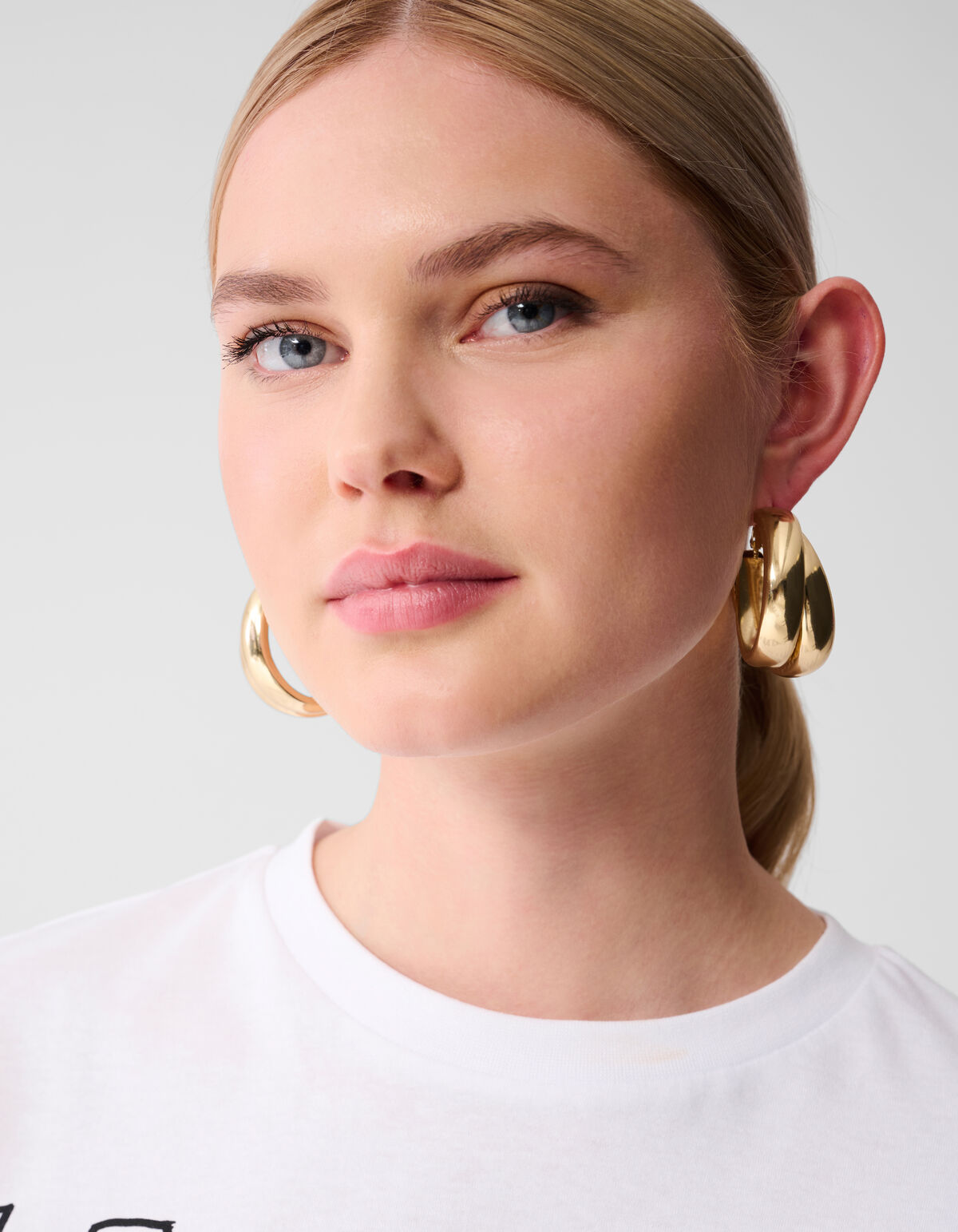 Le Soleil Kunstwerk T-shirt Wit SHOEBY WOMEN