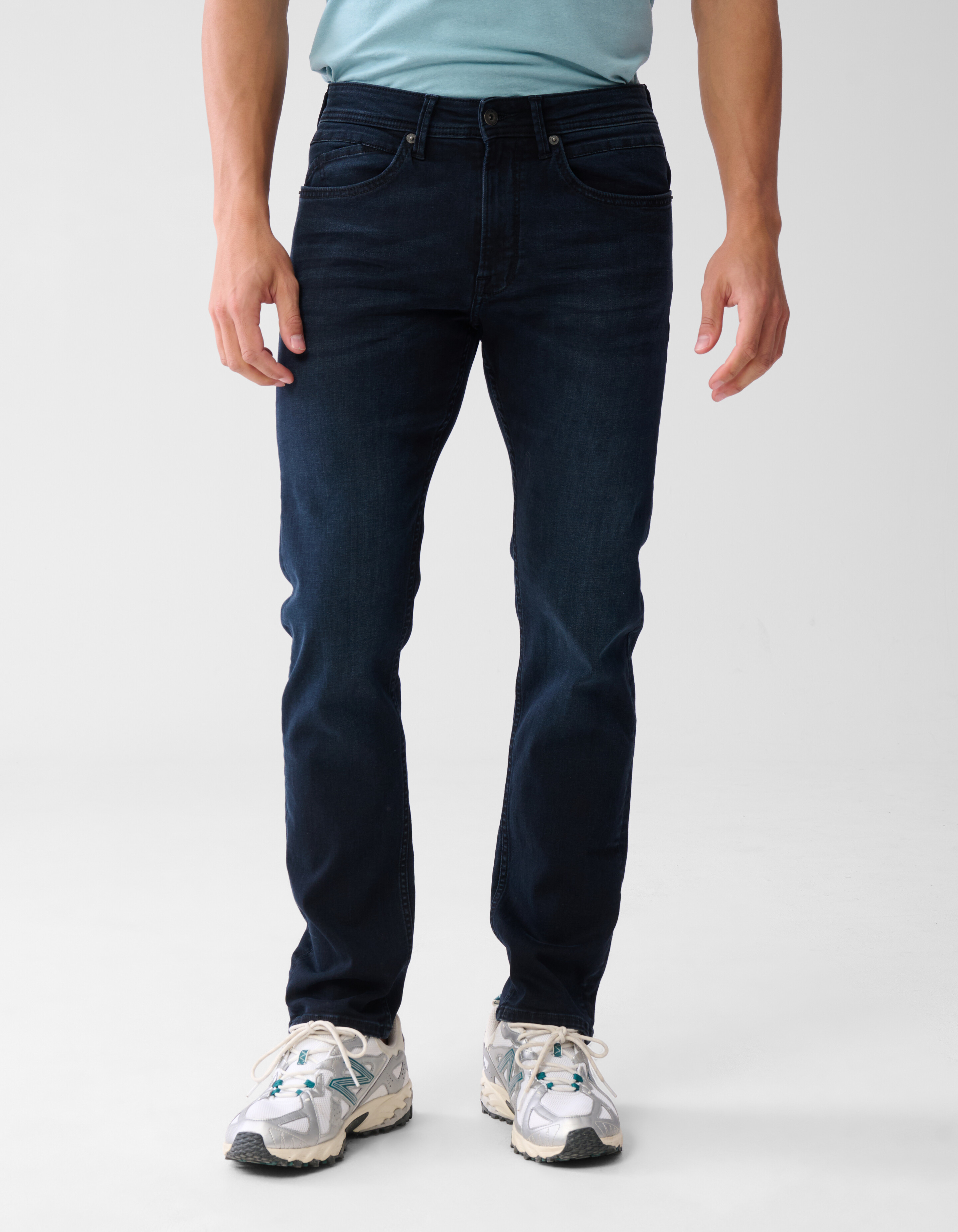 Straight Jeans Blau/Schwarz Länge 32 Refill