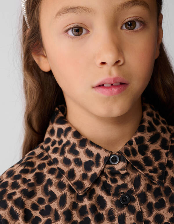 Leoparden-Minikleid Braun SHOEBY GIRLS