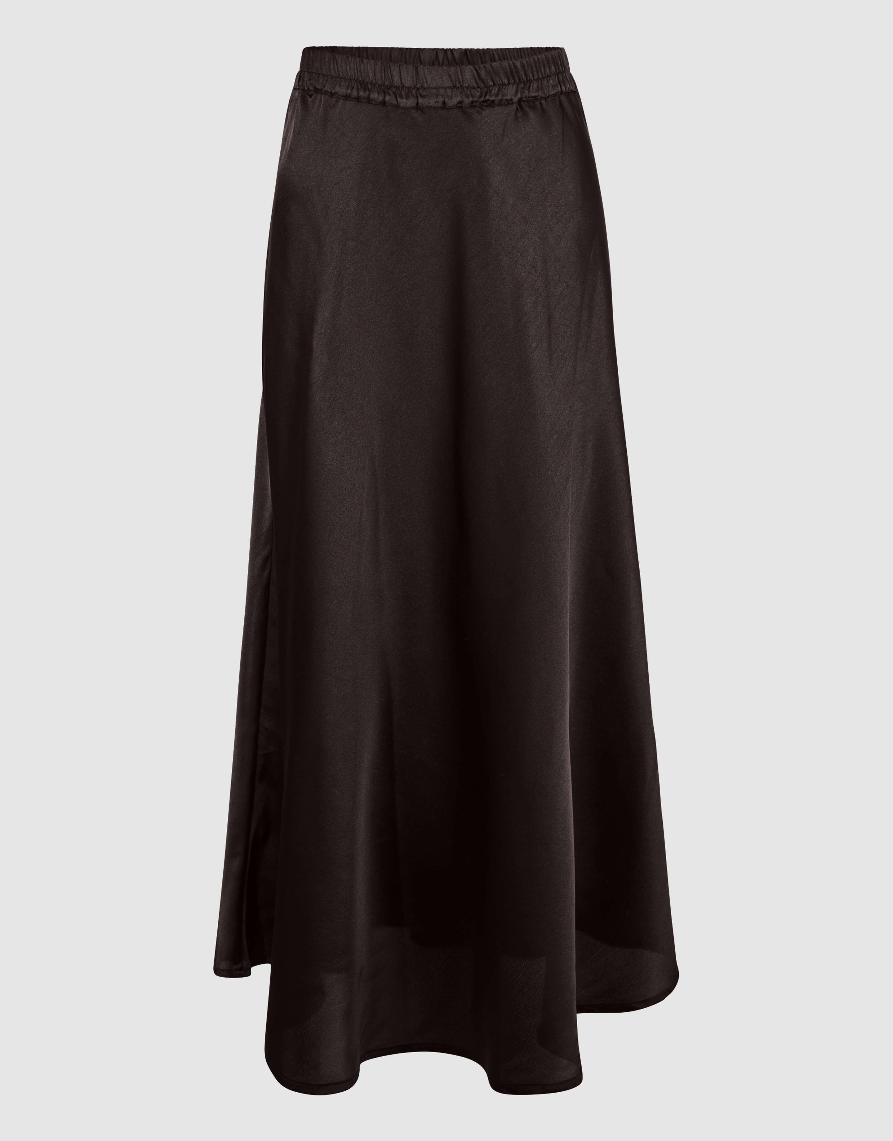 Satin Maxi Rock Dunkelbraun SHOEBY WOMEN