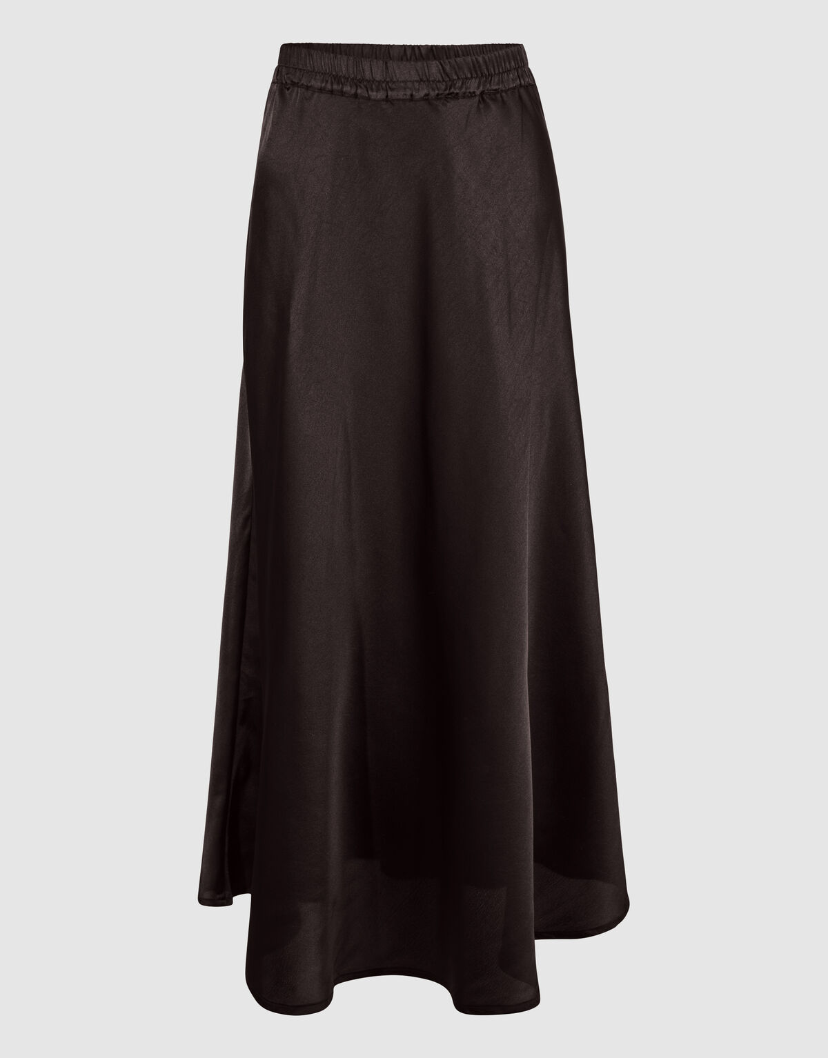 Satin Maxi Rock Dunkelbraun SHOEBY WOMEN