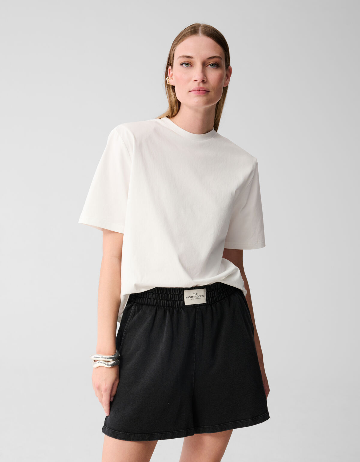Gepolstertes T-shirt Weiß SHOEBY WOMEN