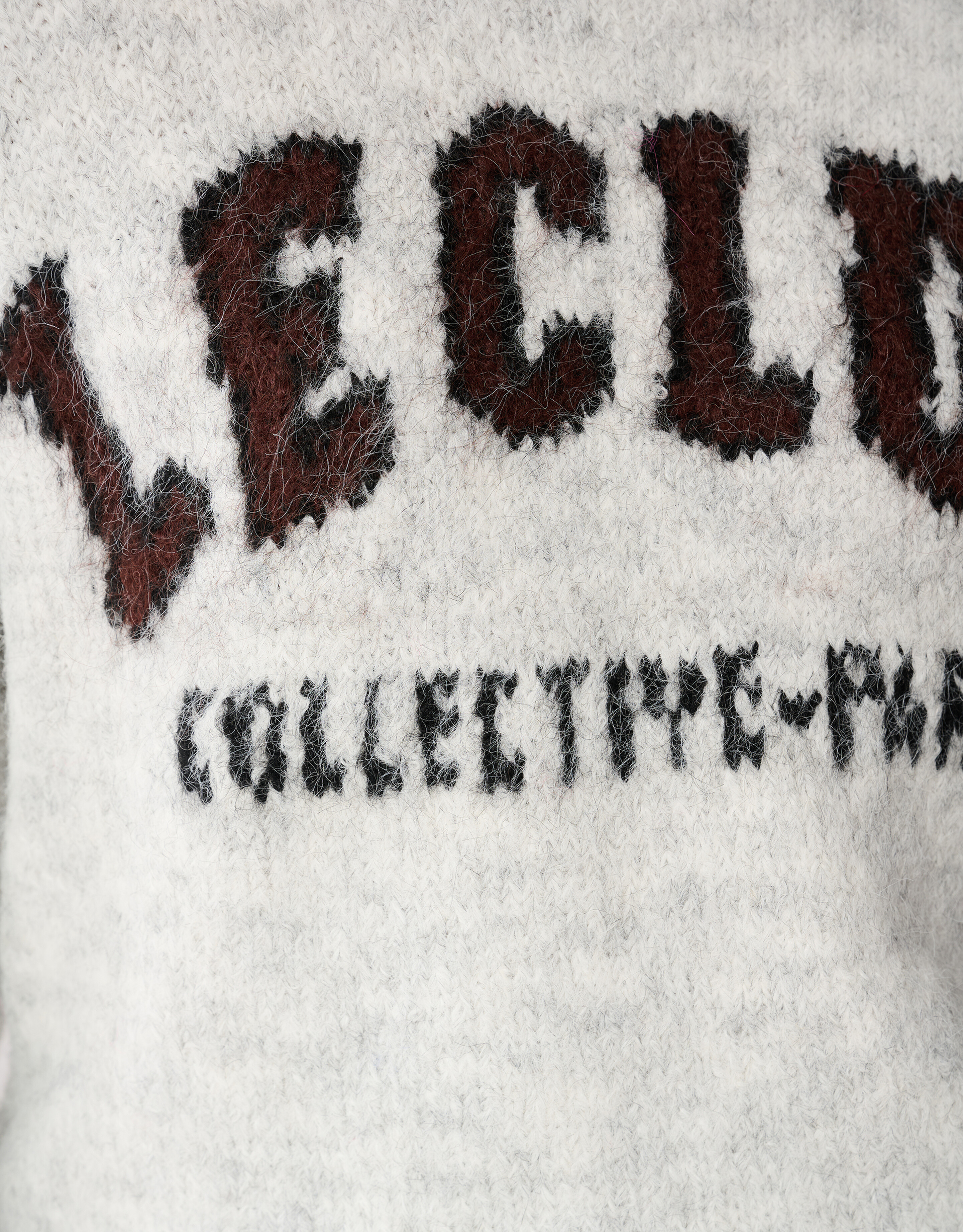 Text Kunstpullover Hellgrau SHOEBY WOMEN