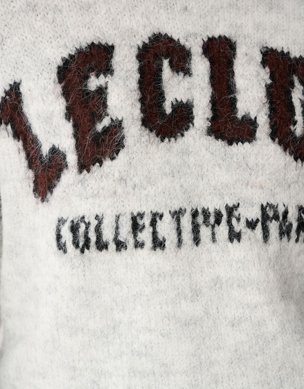 Text Kunstpullover Hellgrau SHOEBY WOMEN