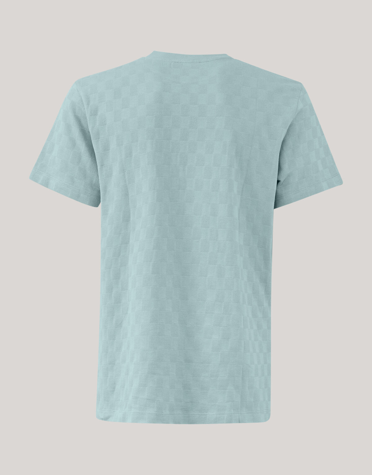 Blocktextur-T-Shirt Hellgrau SHOEBY MEN