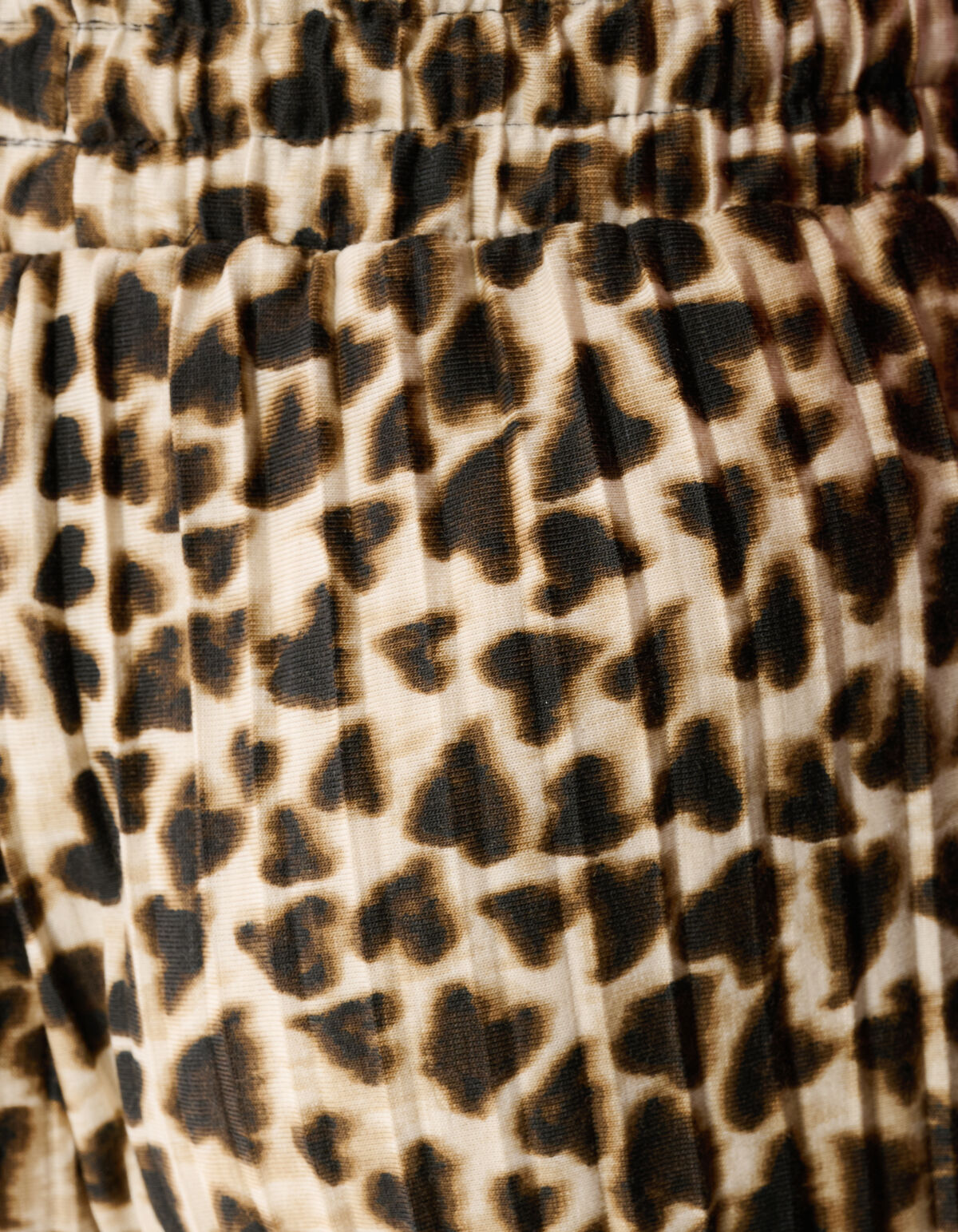 Leopard Plissee Weite-Hosen Lichtbraun SHOEBY GIRLS