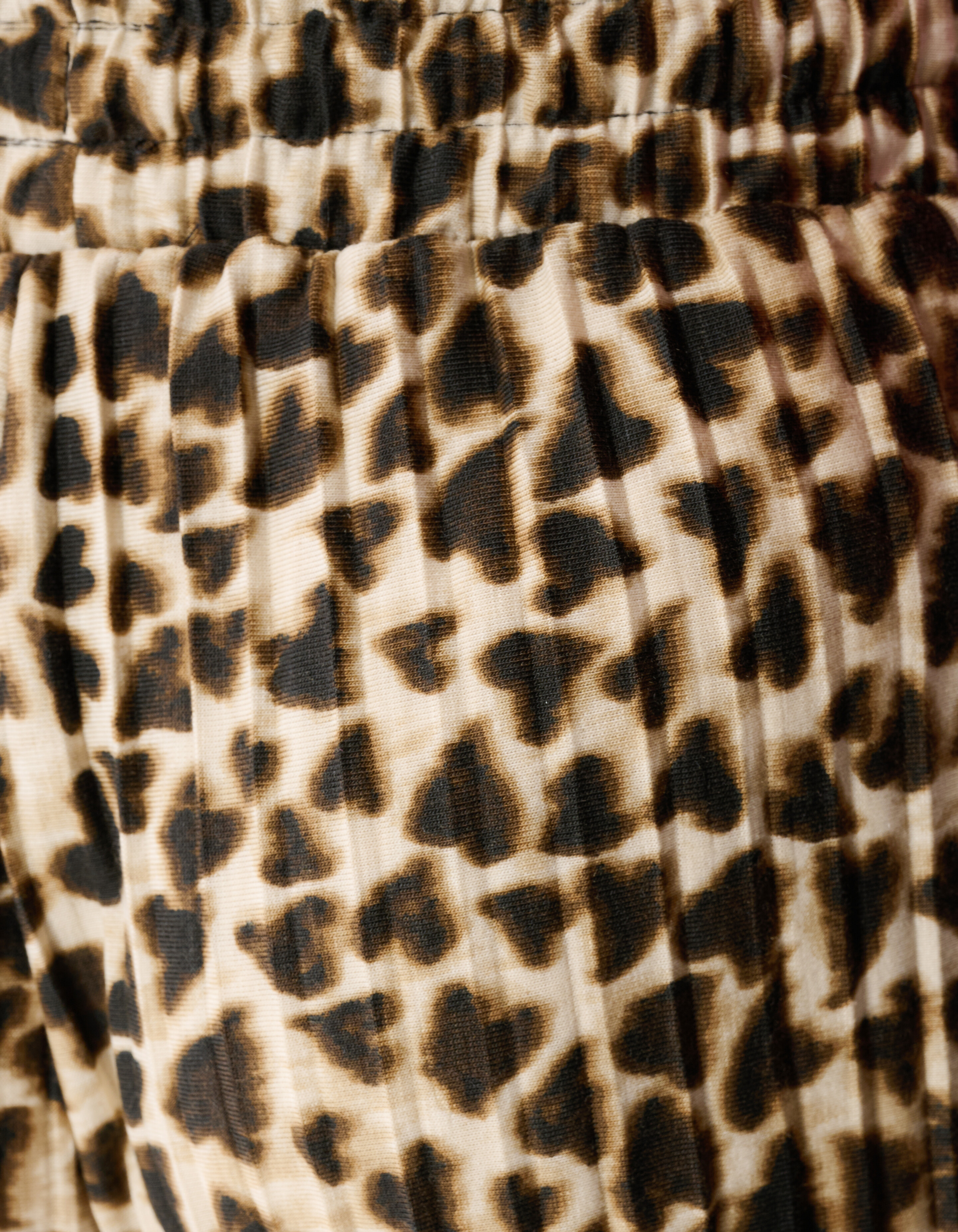 Leopard Plissee Weite-Hosen Lichtbraun SHOEBY GIRLS