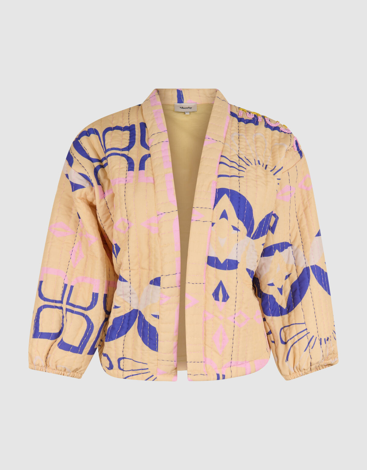 Artwork Kimono Jacket Yellow SHOEBY WOMEN