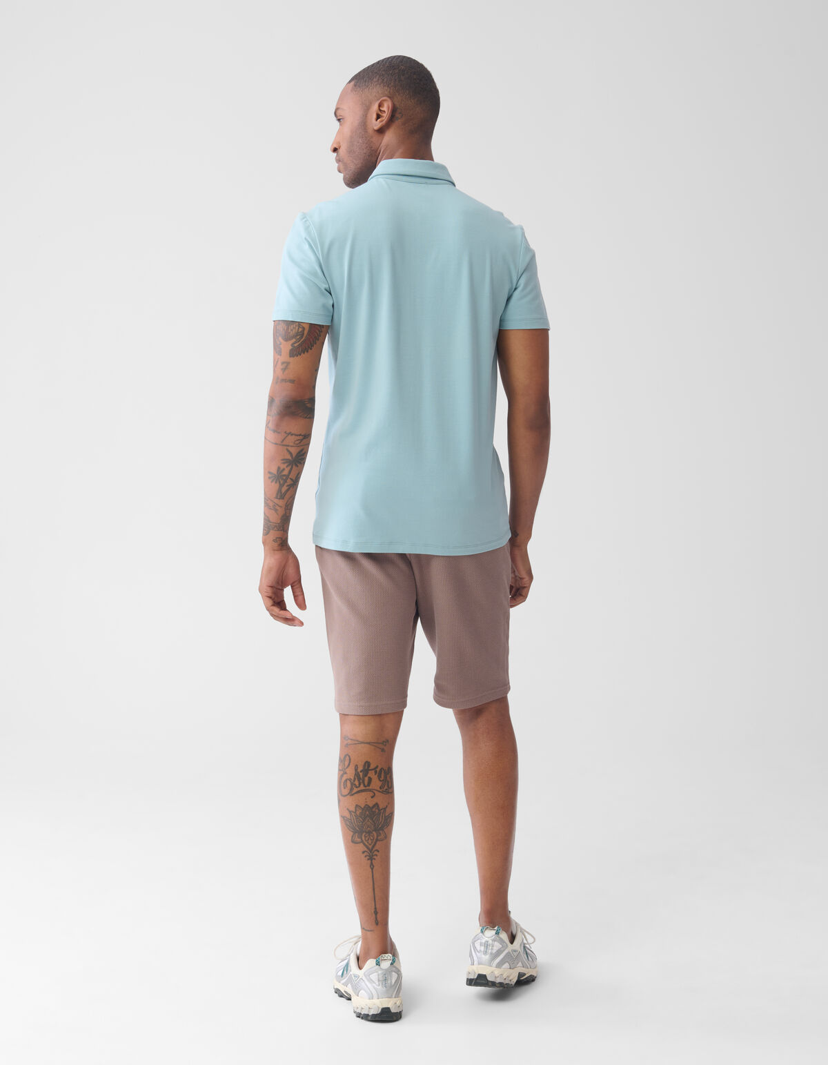 Jersey-Polo in Hellblau SHOEBY MEN