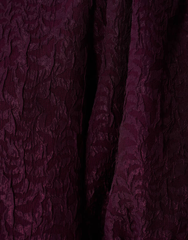 Jacquard Struktur Minikleid Dunkelrot SHOEBY WOMEN