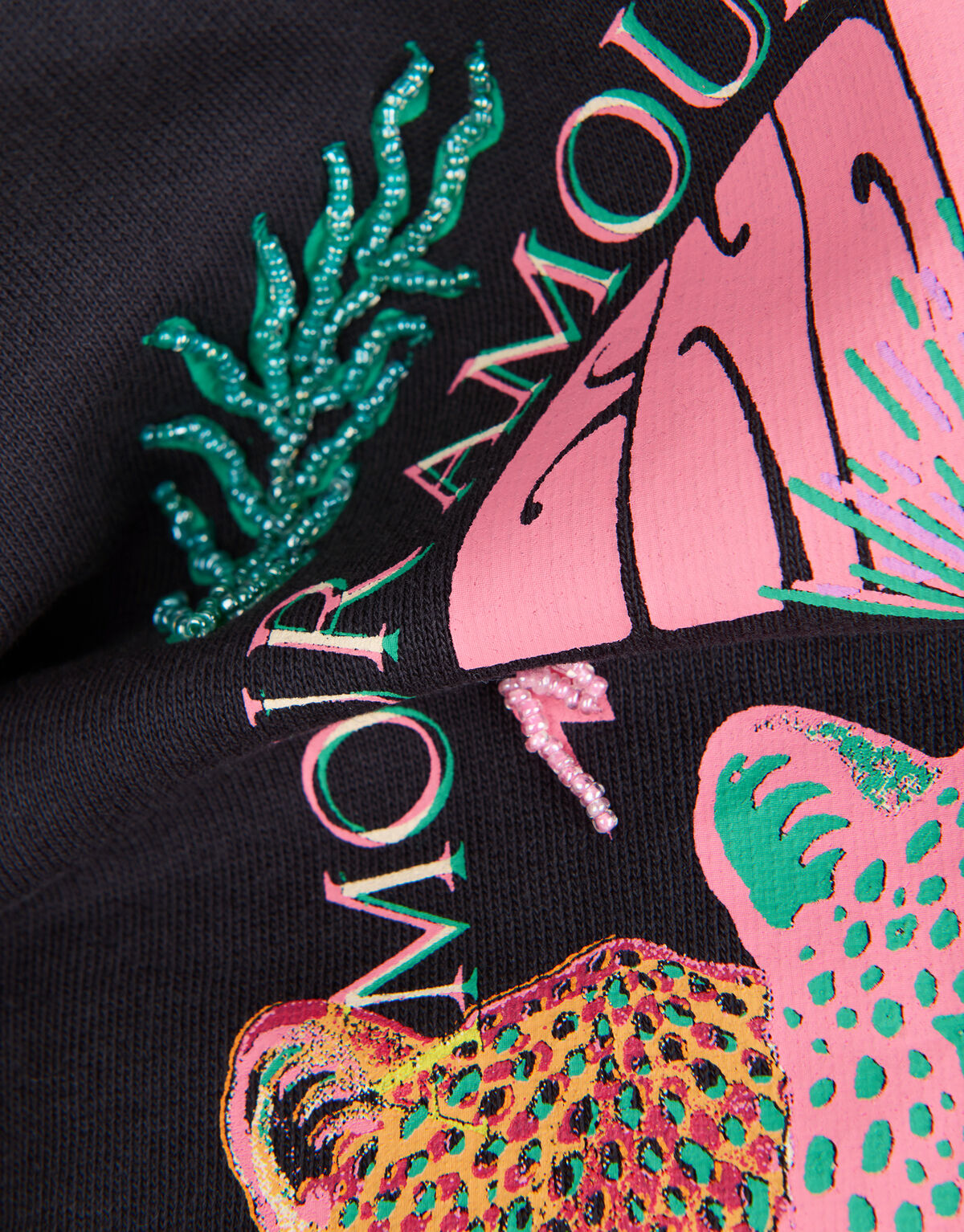 Sweatshirt mit Tigerdruck Dunkelgrau SHOEBY GIRLS