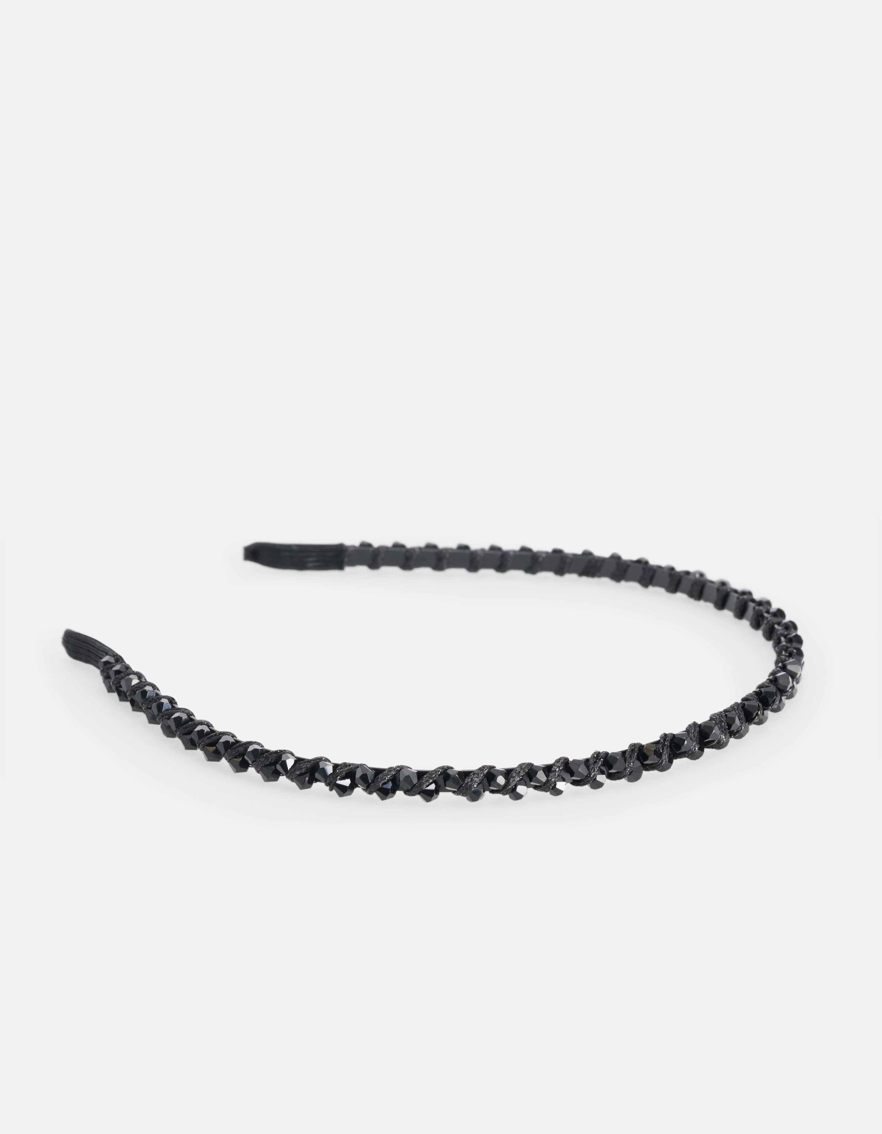 Perlen-Haarband Schwarz SHOEBY ACCESSOIRES