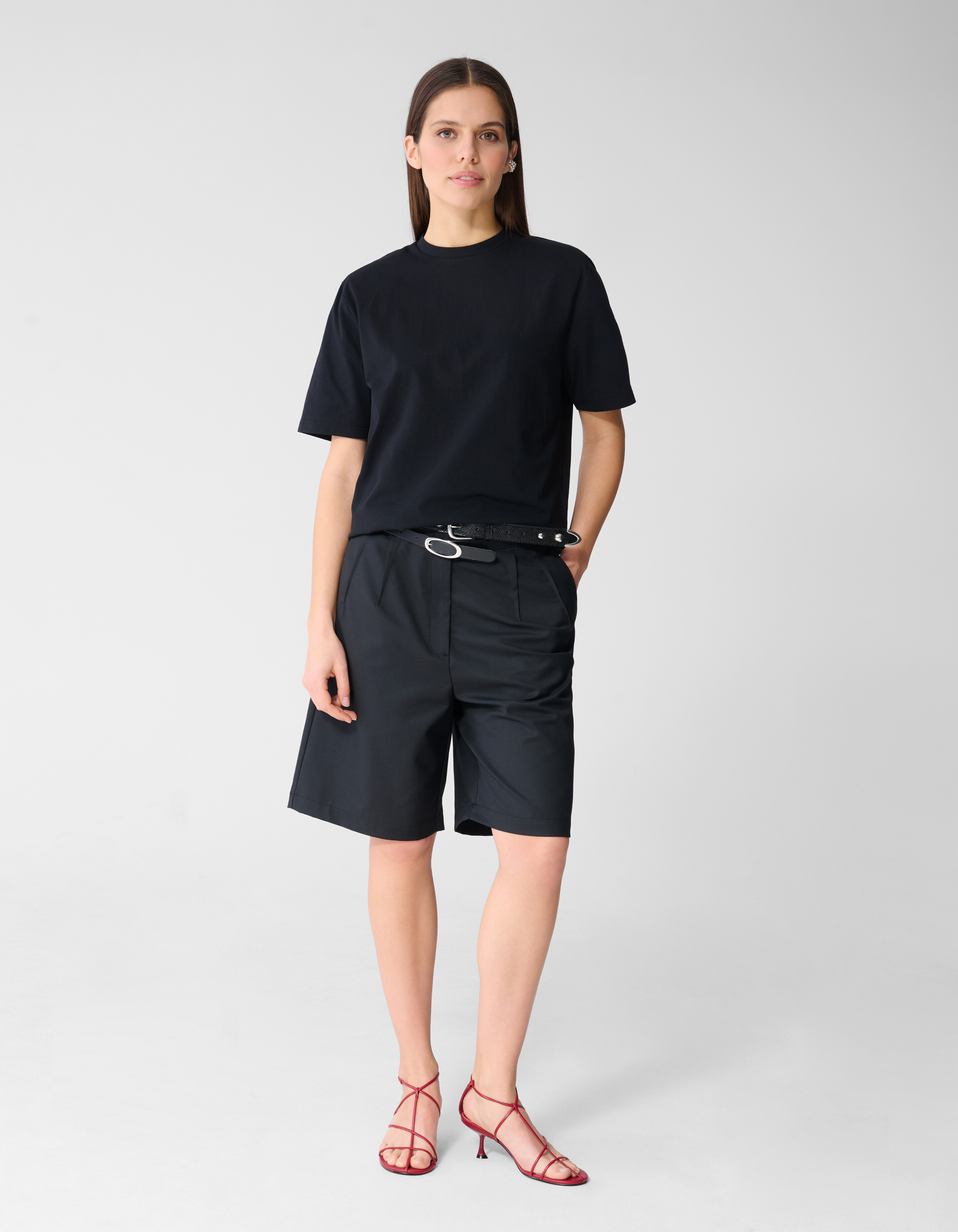 Gepolstertes T-Shirt Schwarz SHOEBY WOMEN