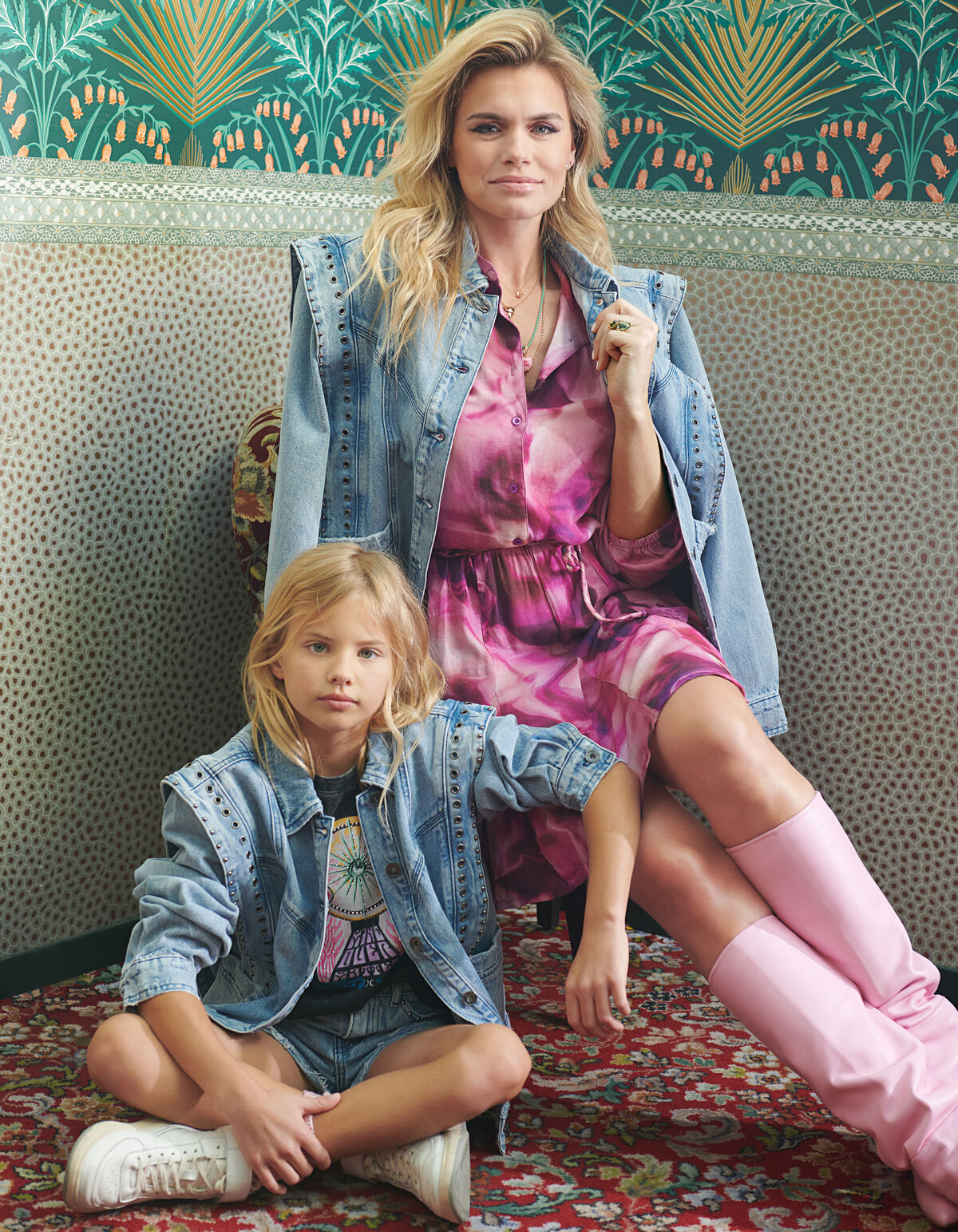 Zerst&ouml;rte Denim-Jacke Blau von Nicolette SHOEBY WOMEN