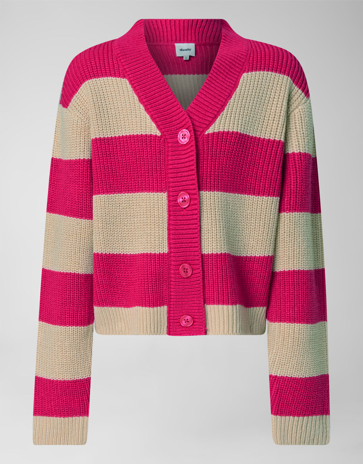 Gestreifte Strickjacke Rosa SHOEBY GIRLS