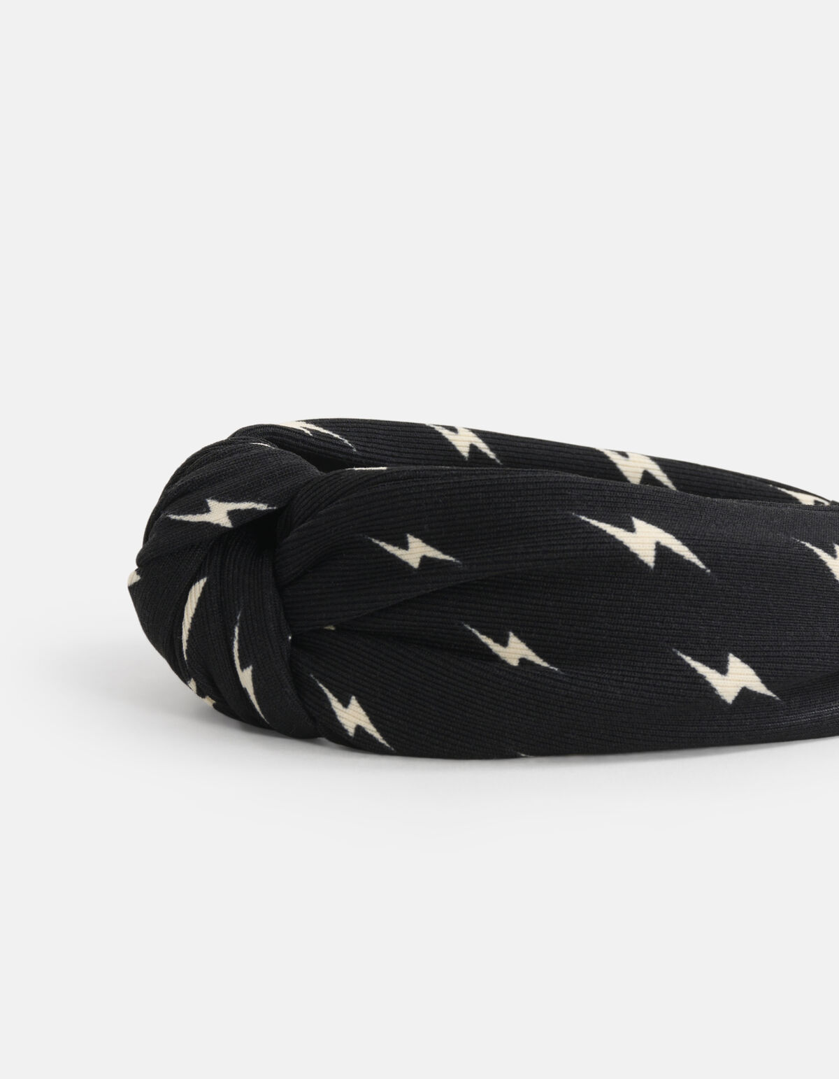 Printed Knot Haarband Zwart SHOEBY ACCESSOIRES