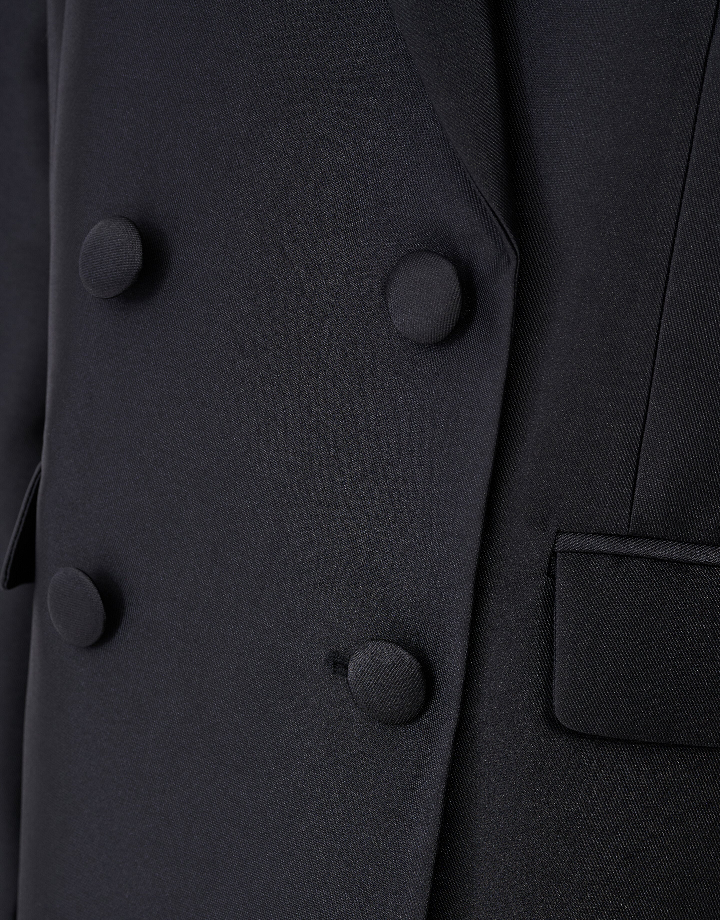 Oversized Satin Twill Blazer Black SHOEBY WOMEN