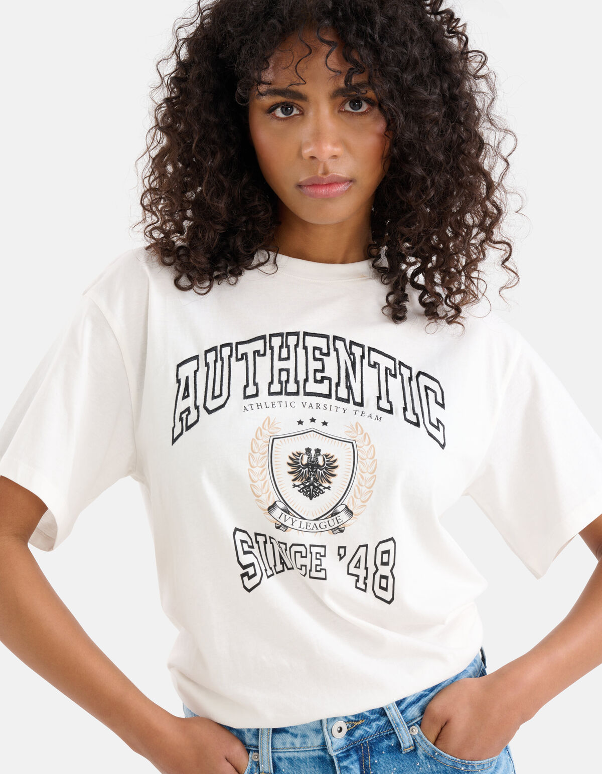 Artwork T-shirt Wei&szlig; SHOEBY WOMEN