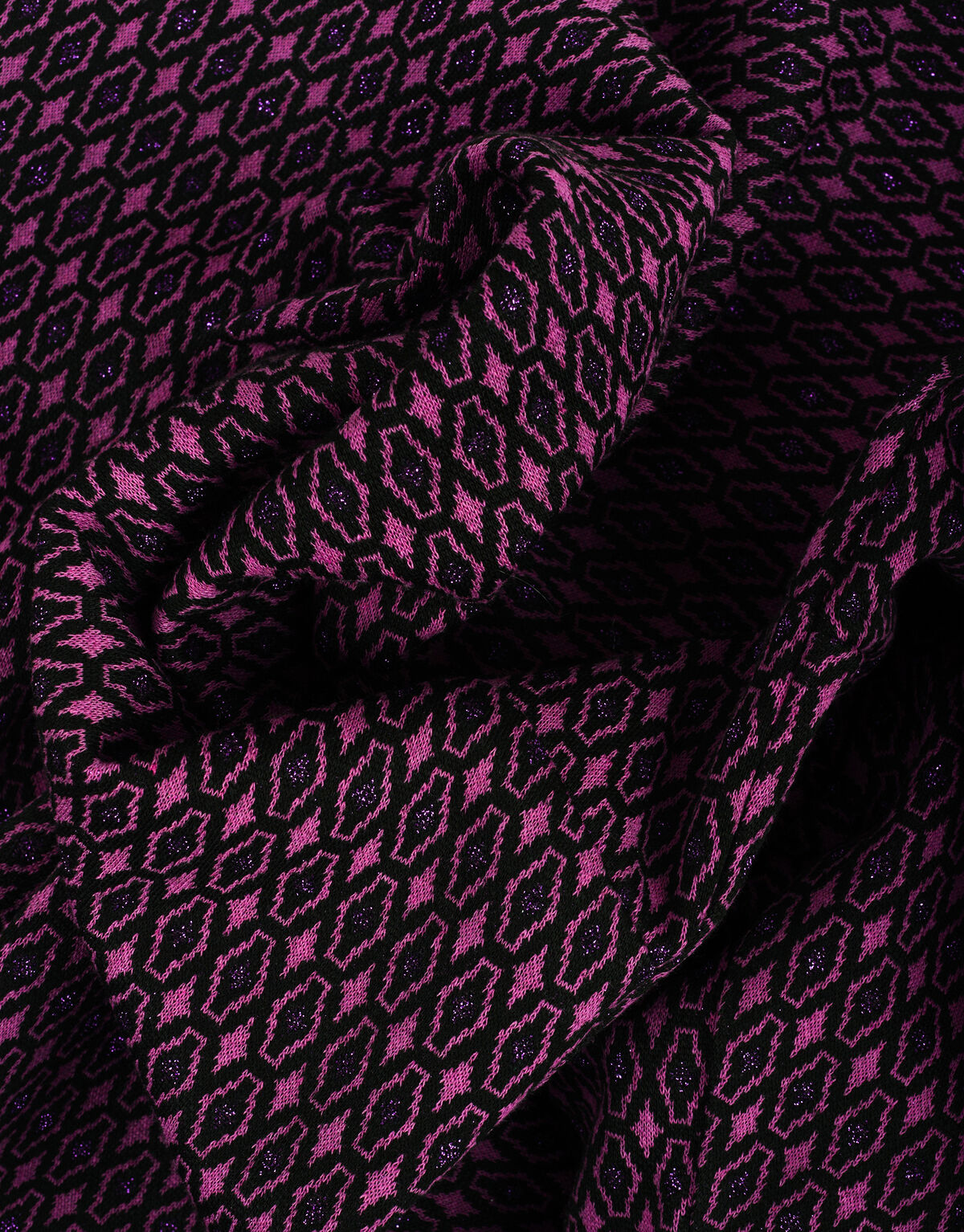 Top mit grafischem Druck Violett EKSEPT