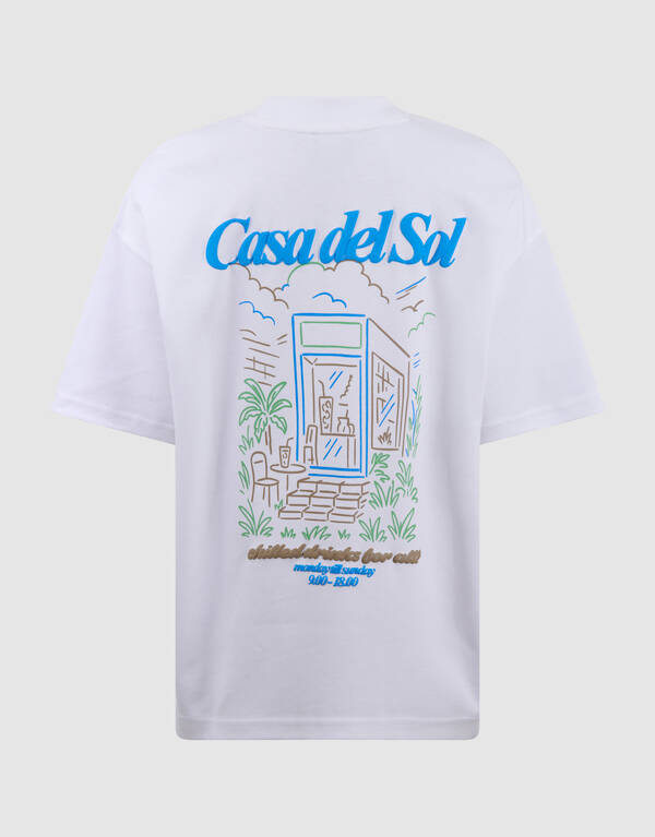 Casa Del Sol Kunst T-Shirt Wei&szlig; SHOEBY BOYS