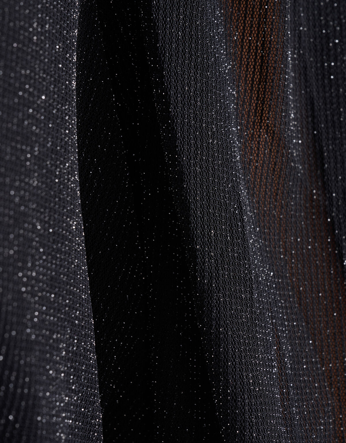 Lurex-Mesh-Kleid Schwarz SHOEBY WOMEN