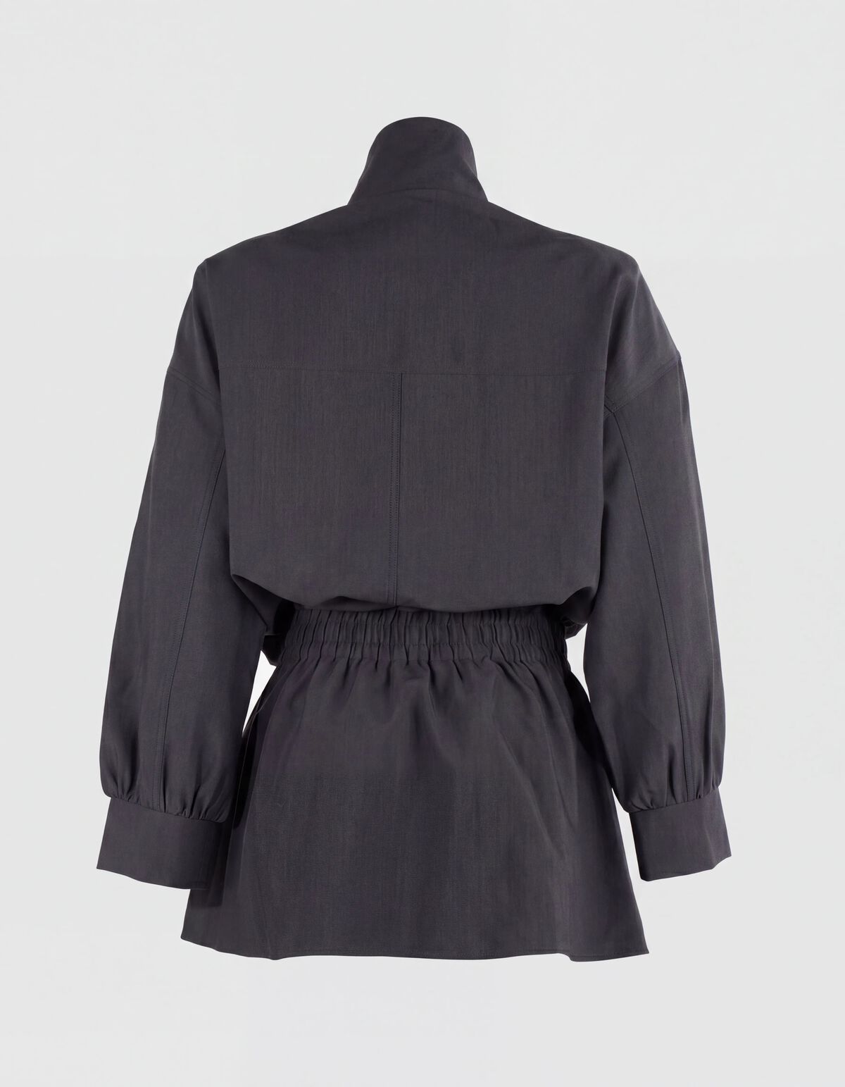 Peplum Kleid Dunkelgrau SHOEBY WOMEN