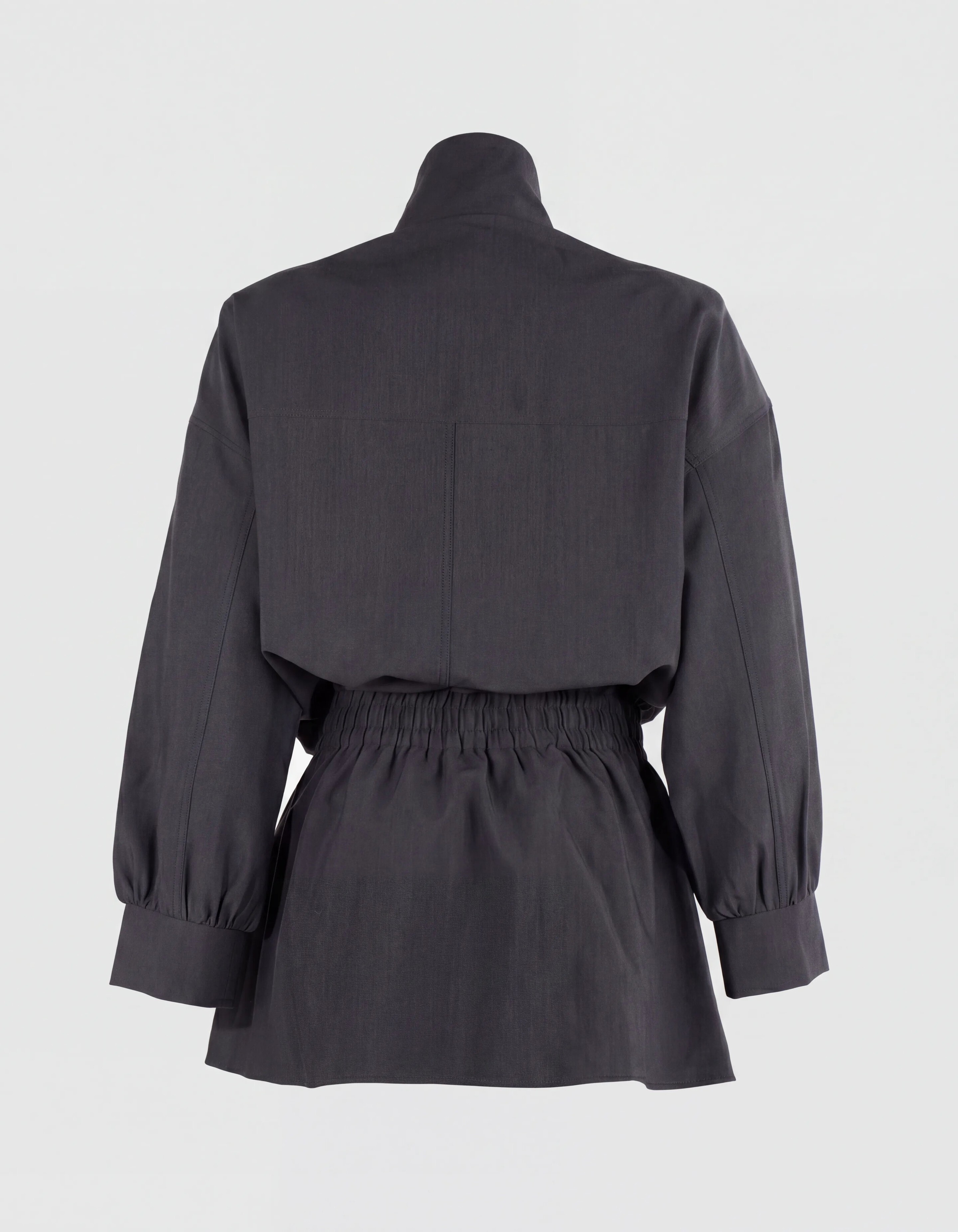 Peplum Kleid Dunkelgrau SHOEBY WOMEN
