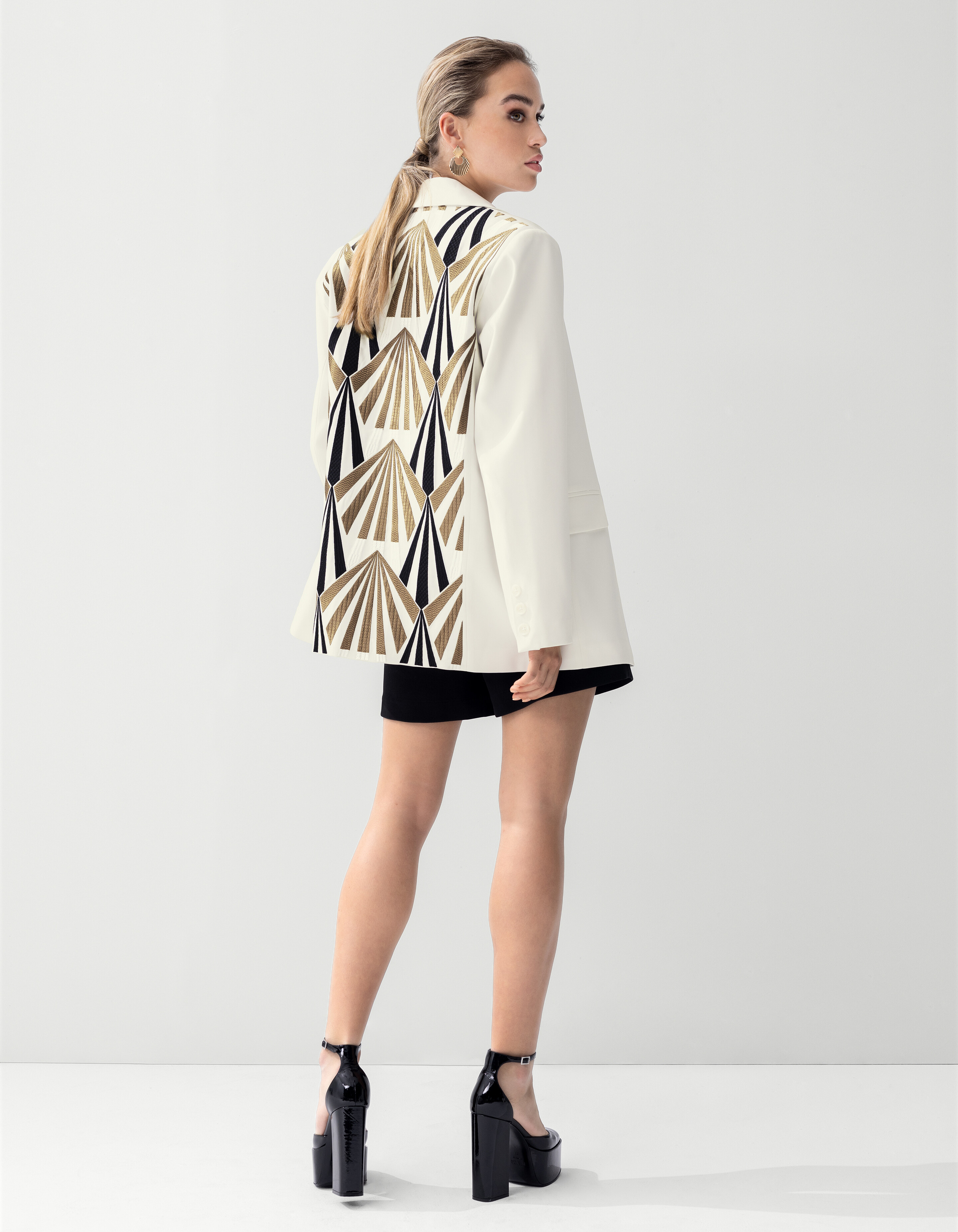 Grafik-Blazer Off White SHOEBY WOMEN