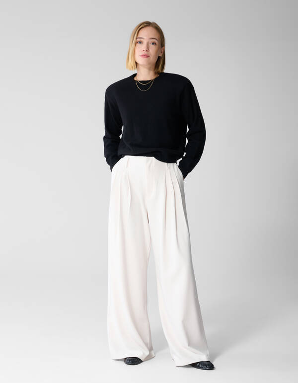 Wide-Leg-Hose Offwhite By Lonneke SHOEBY WOMEN