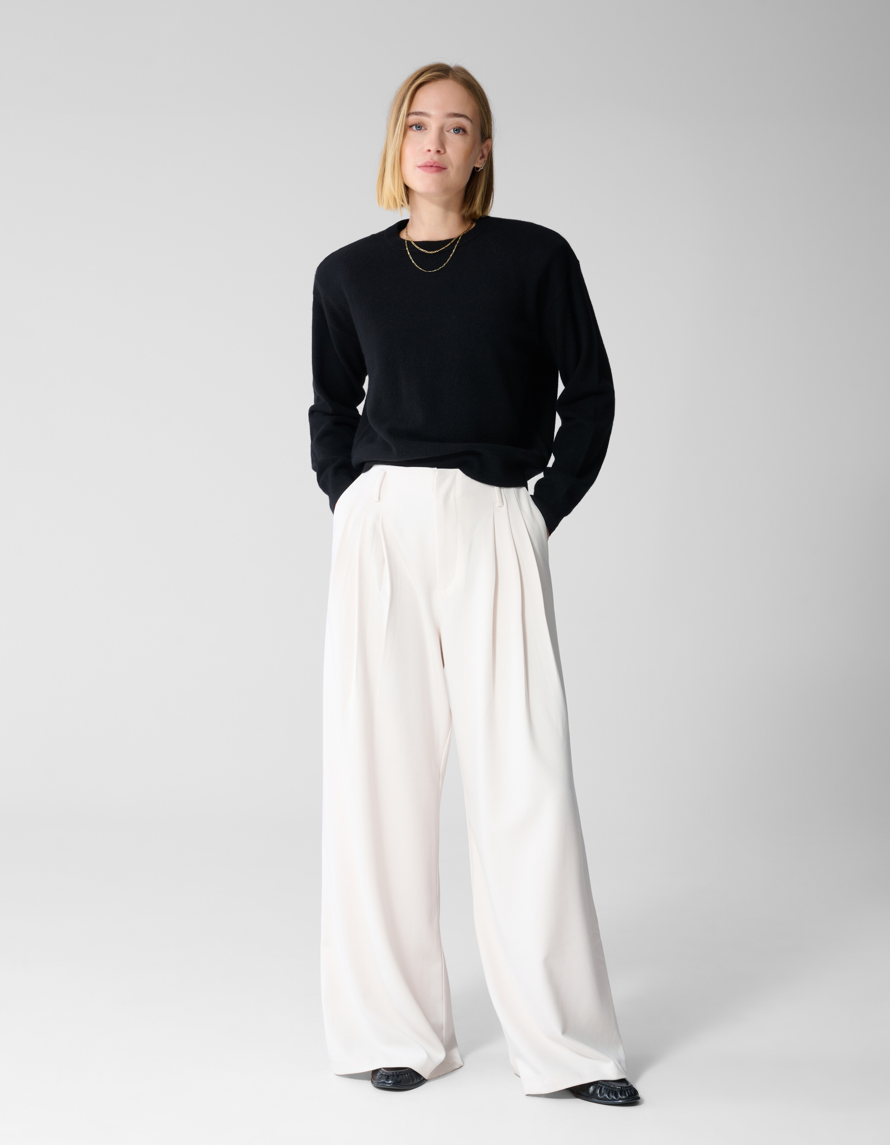 Wide-Leg-Hose Offwhite By Lonneke SHOEBY WOMEN