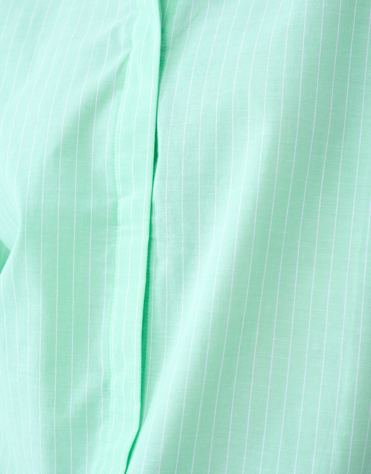 Nadelstreifen Popelinebluse Hellgrün SHOEBY WOMEN