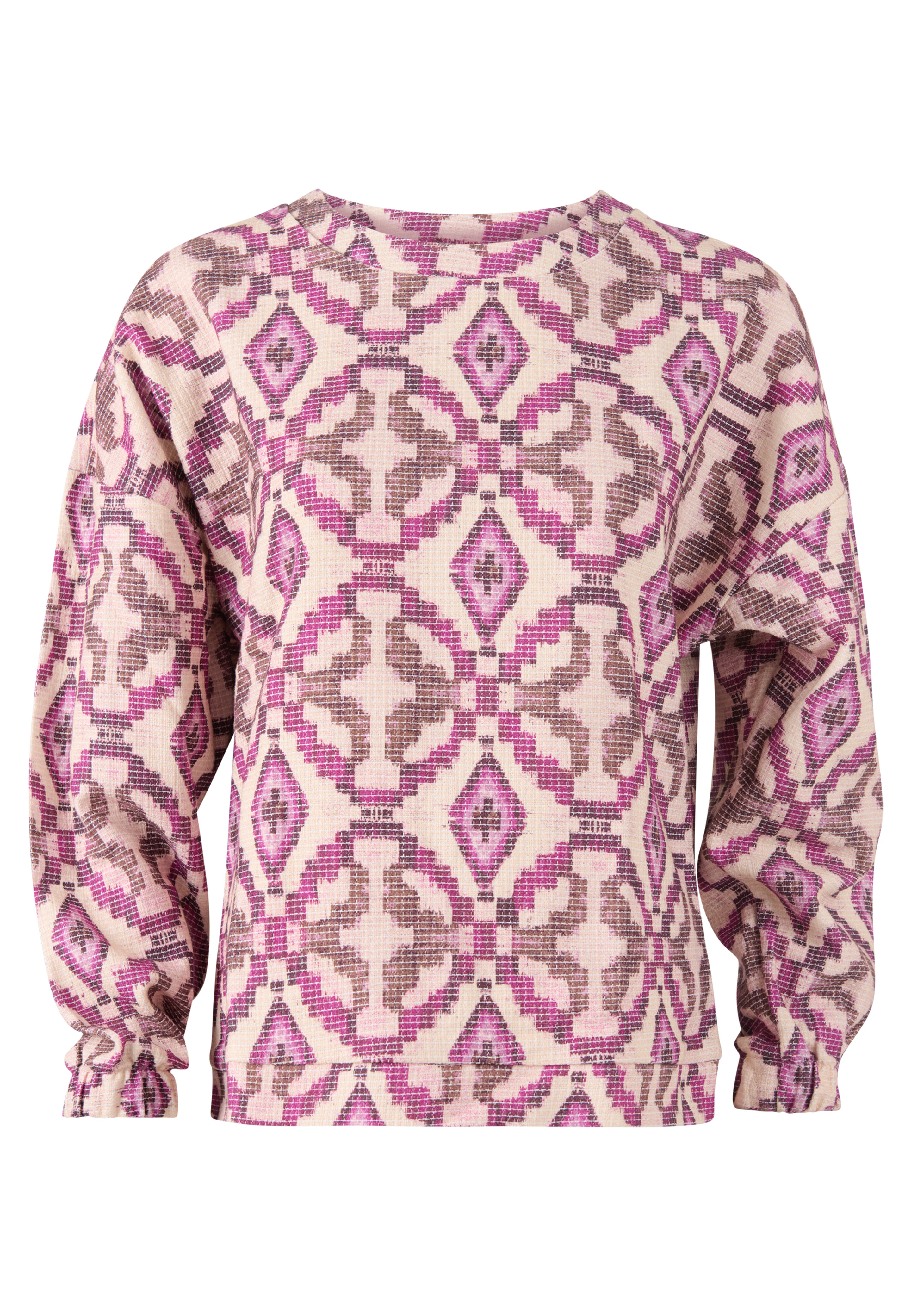 Pullover mit grafischem Print Violett SHOEBY WOMEN