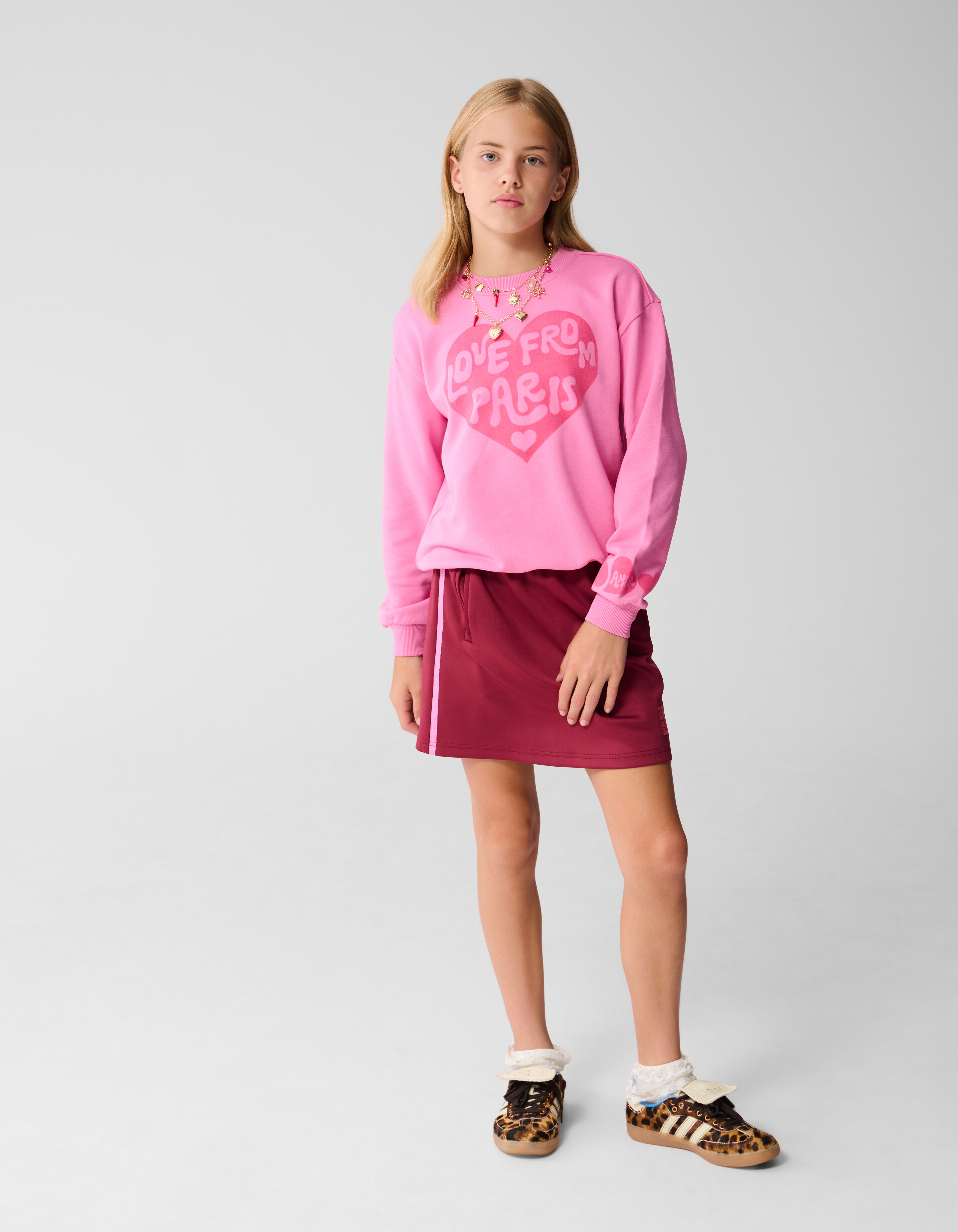 Sportlicher Minirock Dunkelrot SHOEBY GIRLS