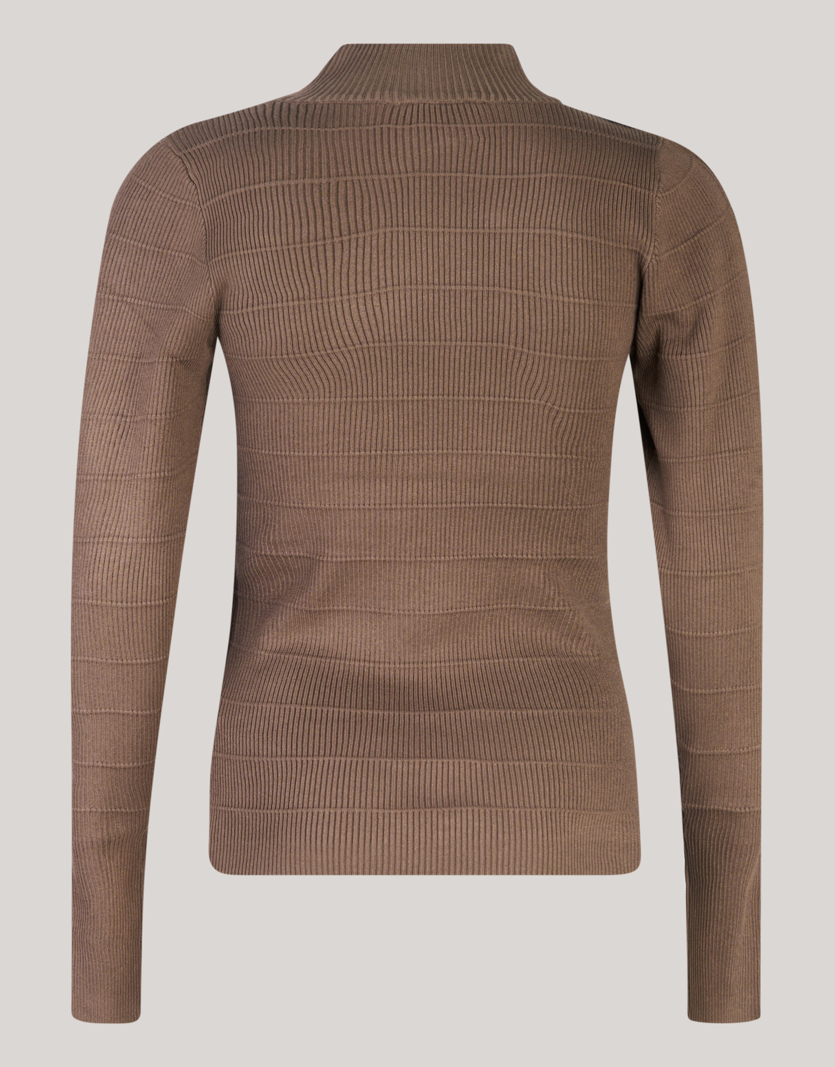 Rollkragenpullover mit Knopfleiste Dunkelbraun SHOEBY WOMEN