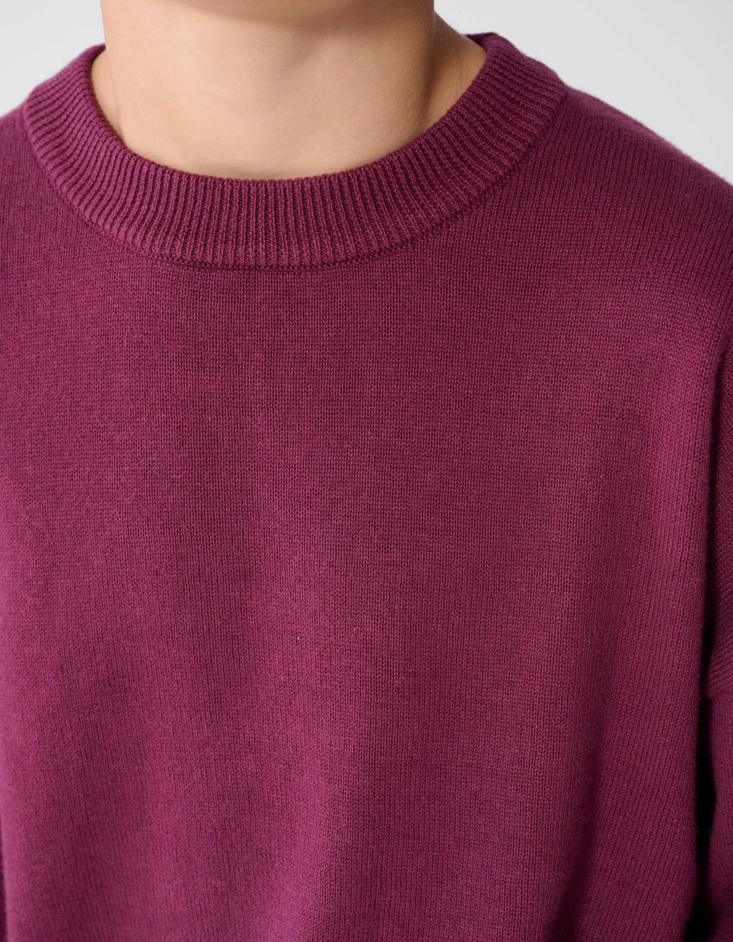 Oversized Strickpullover Dunkelrot SHOEBY BOYS
