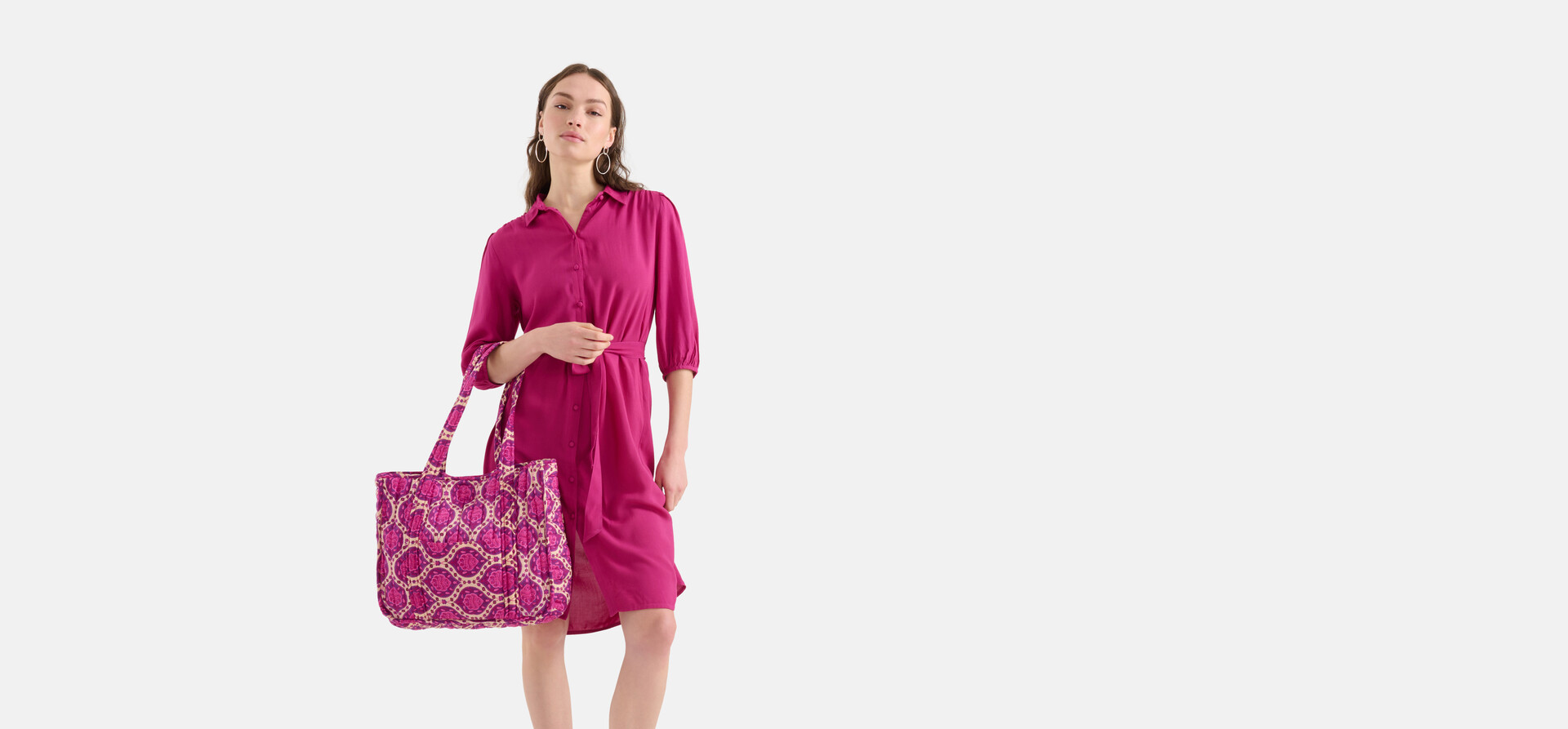 Grafikdruck Shopper Lila SHOEBY ACCESSOIRES