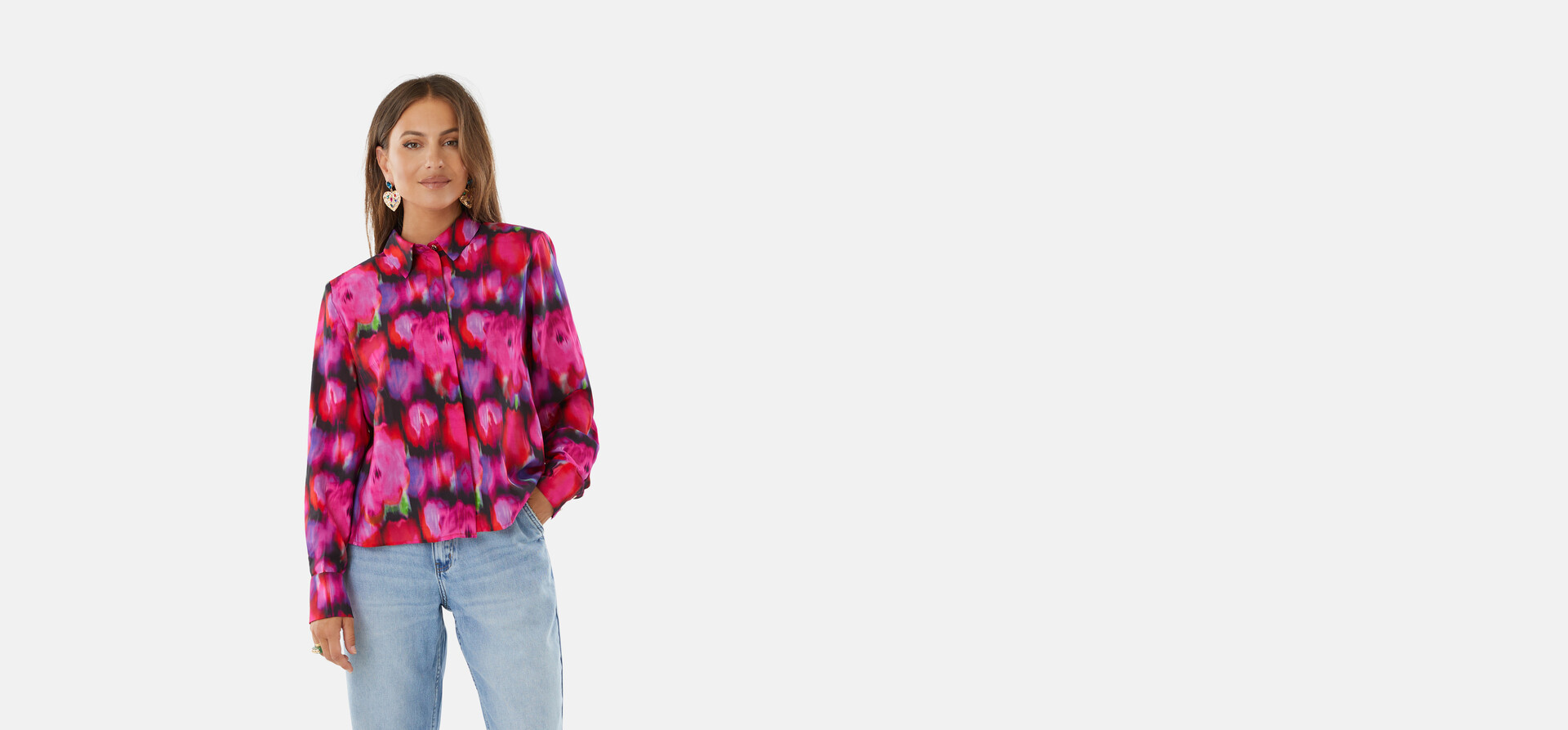 Printed Blouse Roze By Lizzy SHOEBY WOMEN