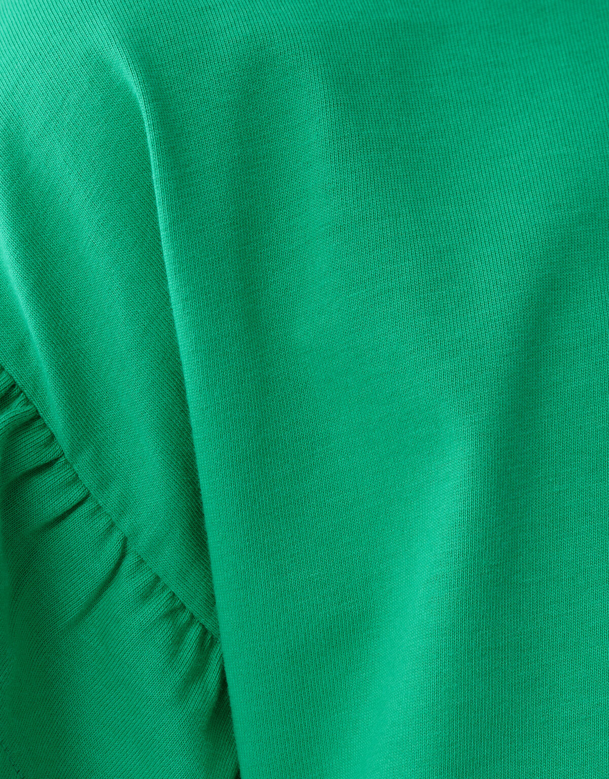 R&uuml;schen-T-Shirt Gr&uuml;n SHOEBY GIRLS