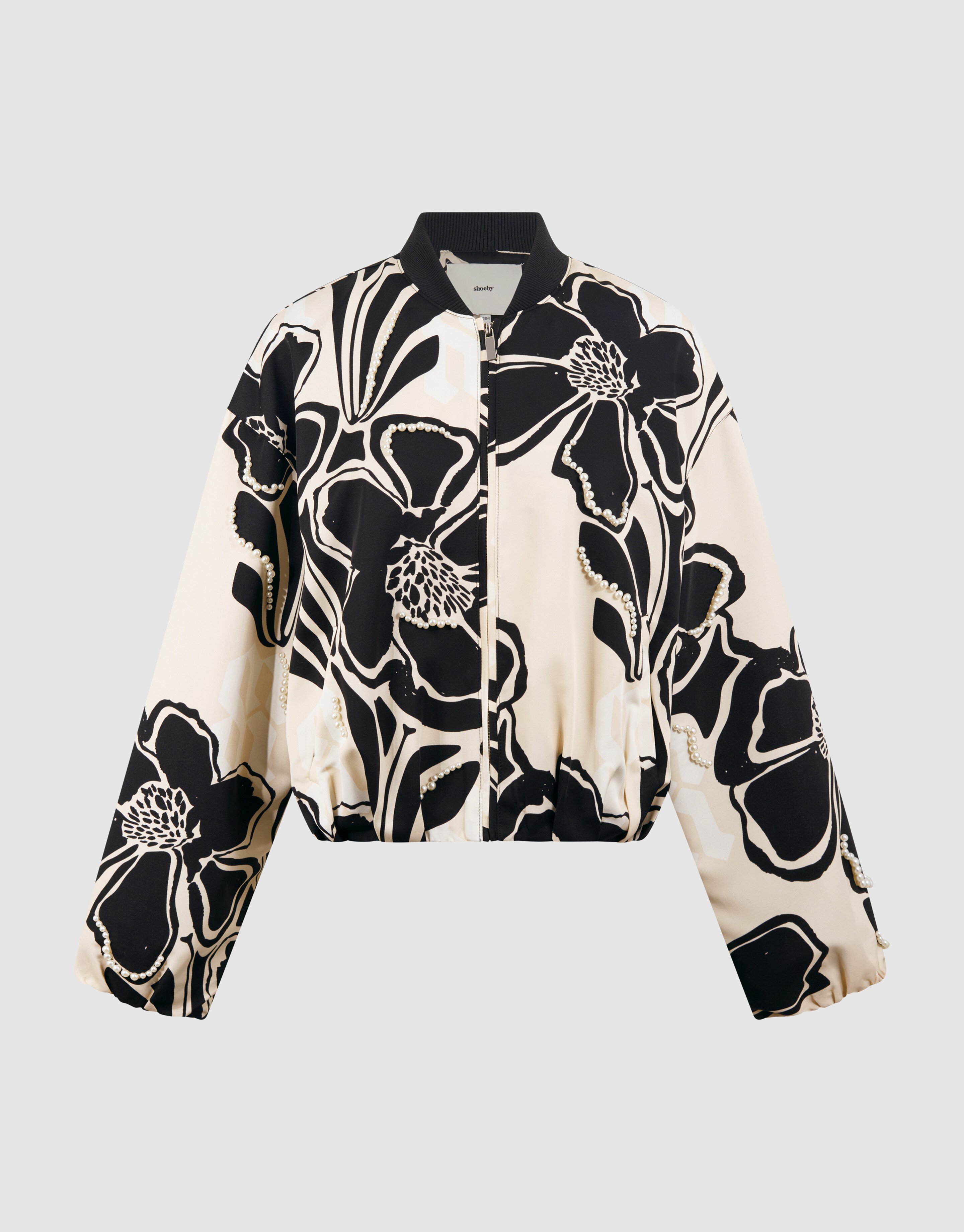 Verzierte Bomberjacke Wei&szlig;/Schwarz von Mieke SHOEBY WOMEN