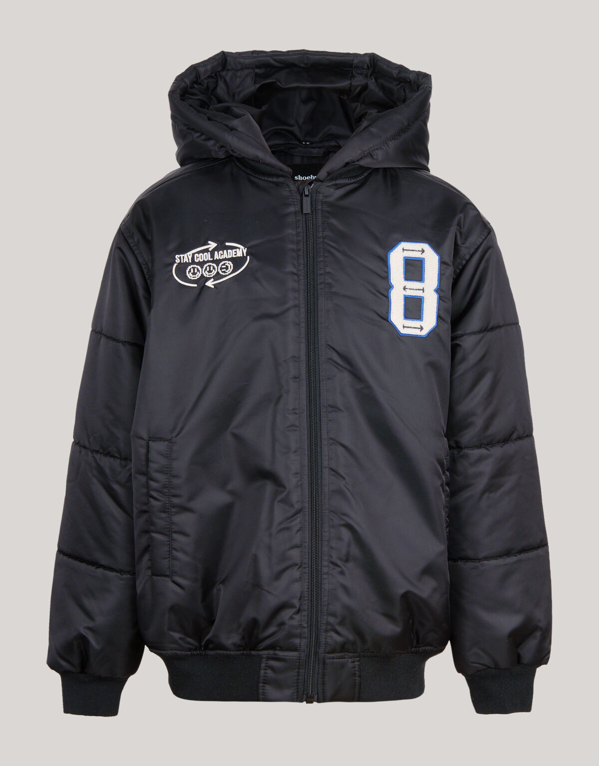 Varsity Jacke Schwarz SHOEBY BOYS