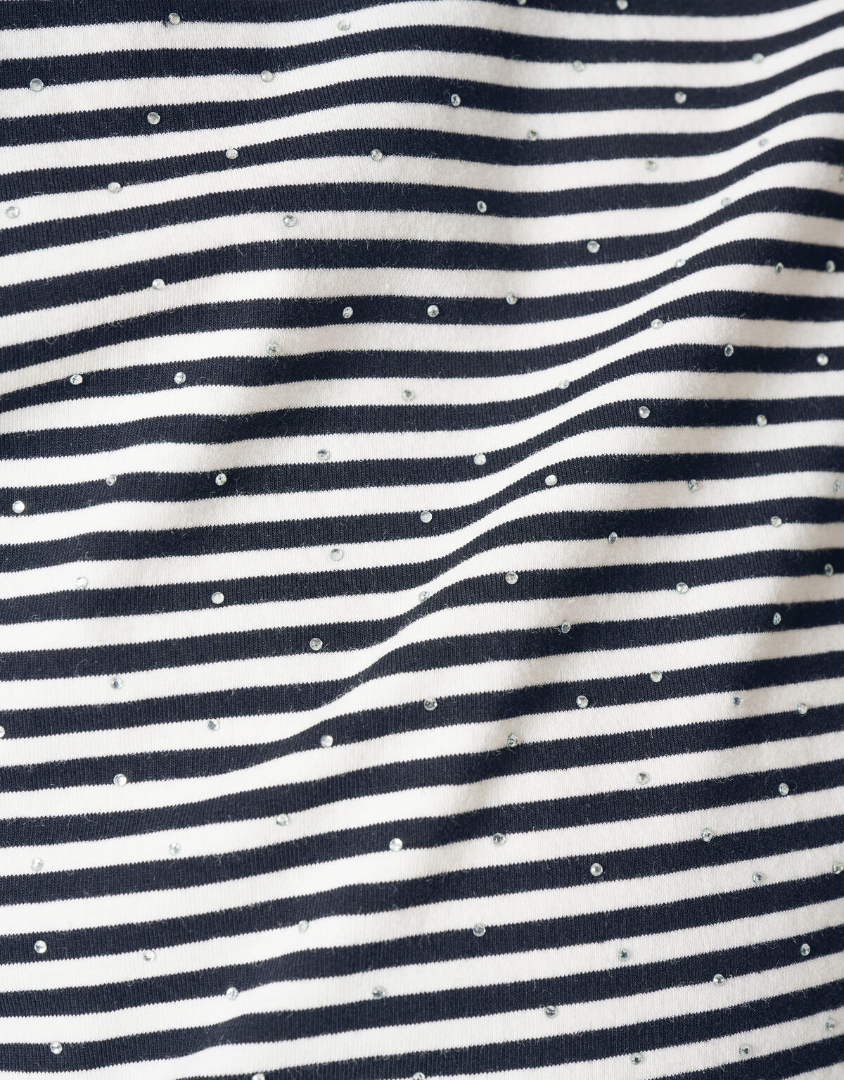 &Uuml;bergro&szlig;es T-Shirt von Gestreept Strass SHOEBY GIRLS