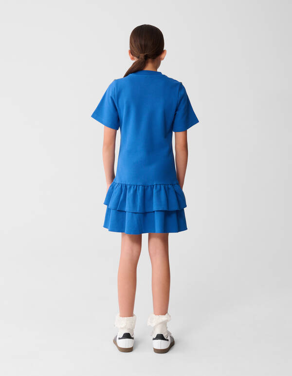 Ruffle Mini Jurk Donkerblauw SHOEBY GIRLS