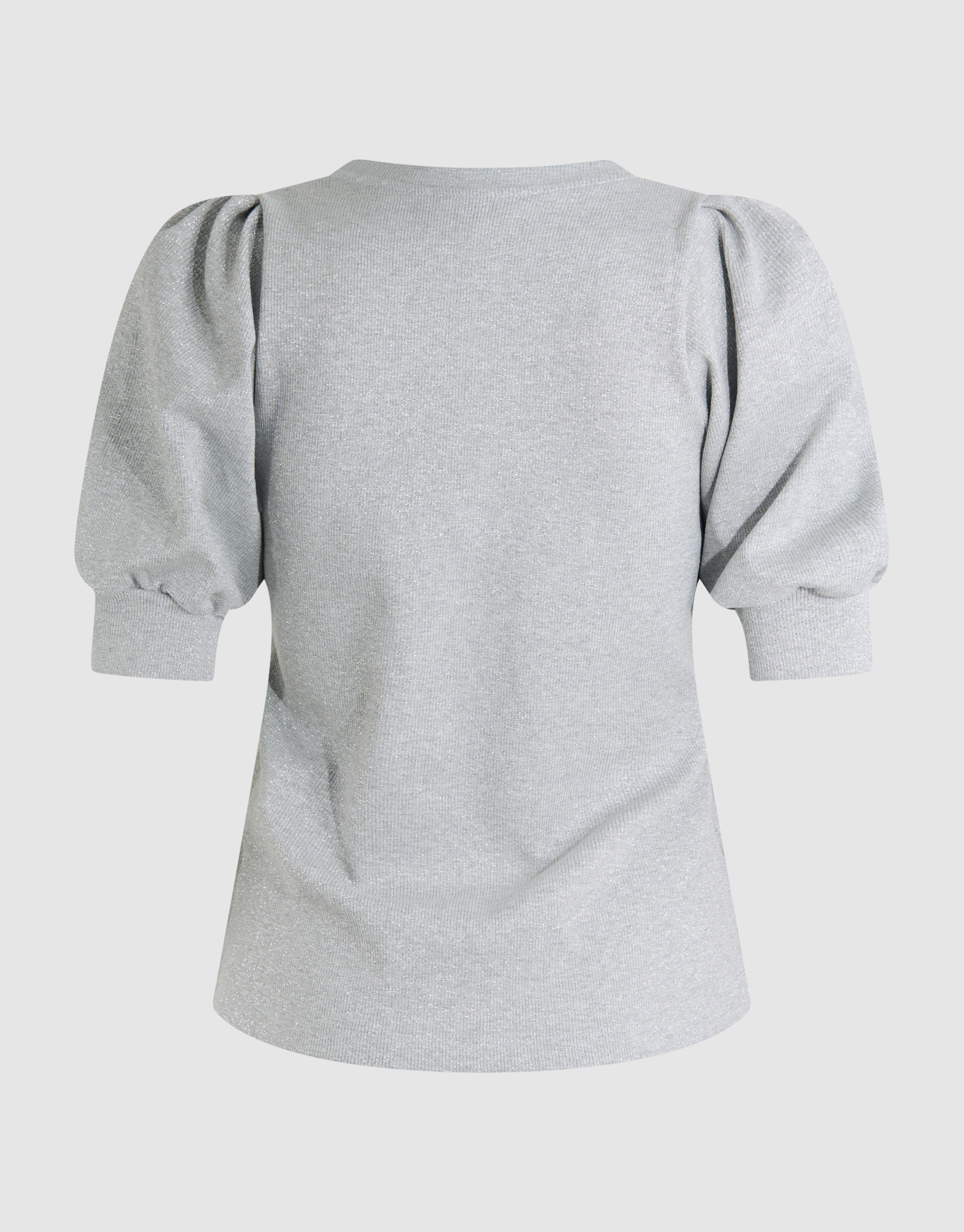 Puff-Top mit V-Ausschnitt Grau SHOEBY WOMEN