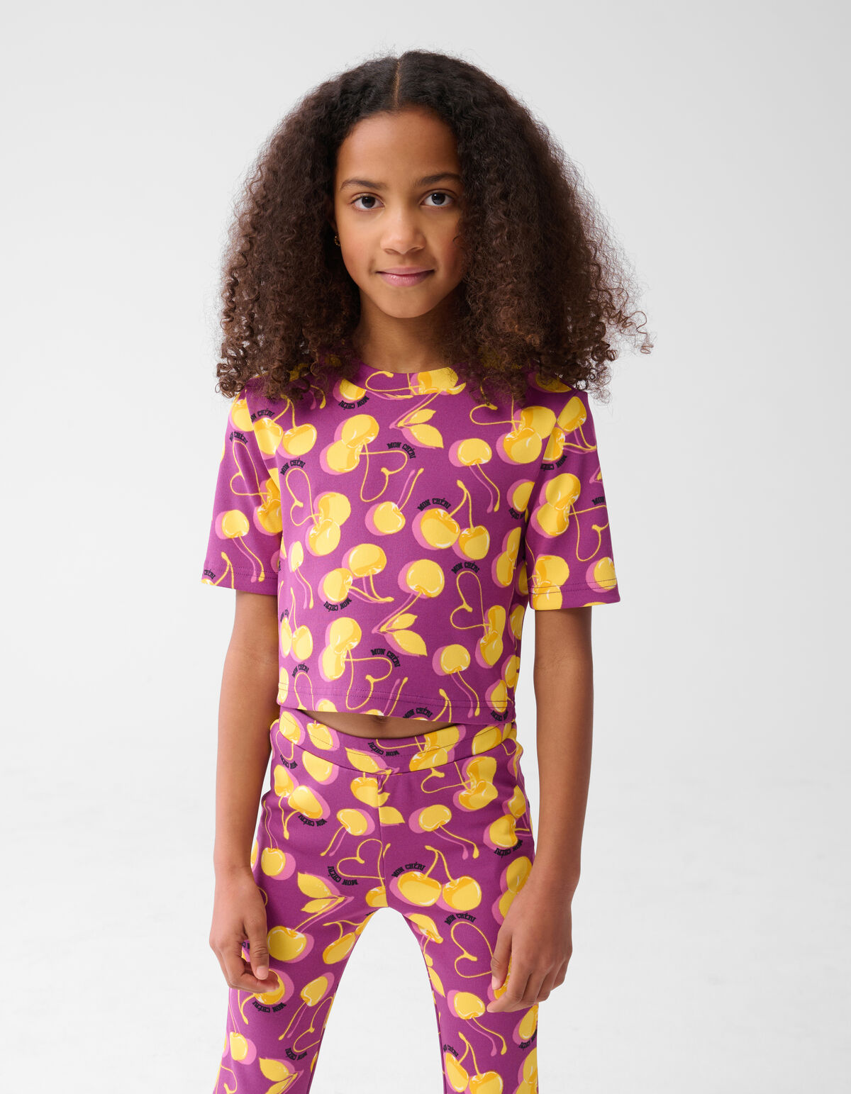 Obst Kunstwerk Crop top Dunkel Lila SHOEBY GIRLS