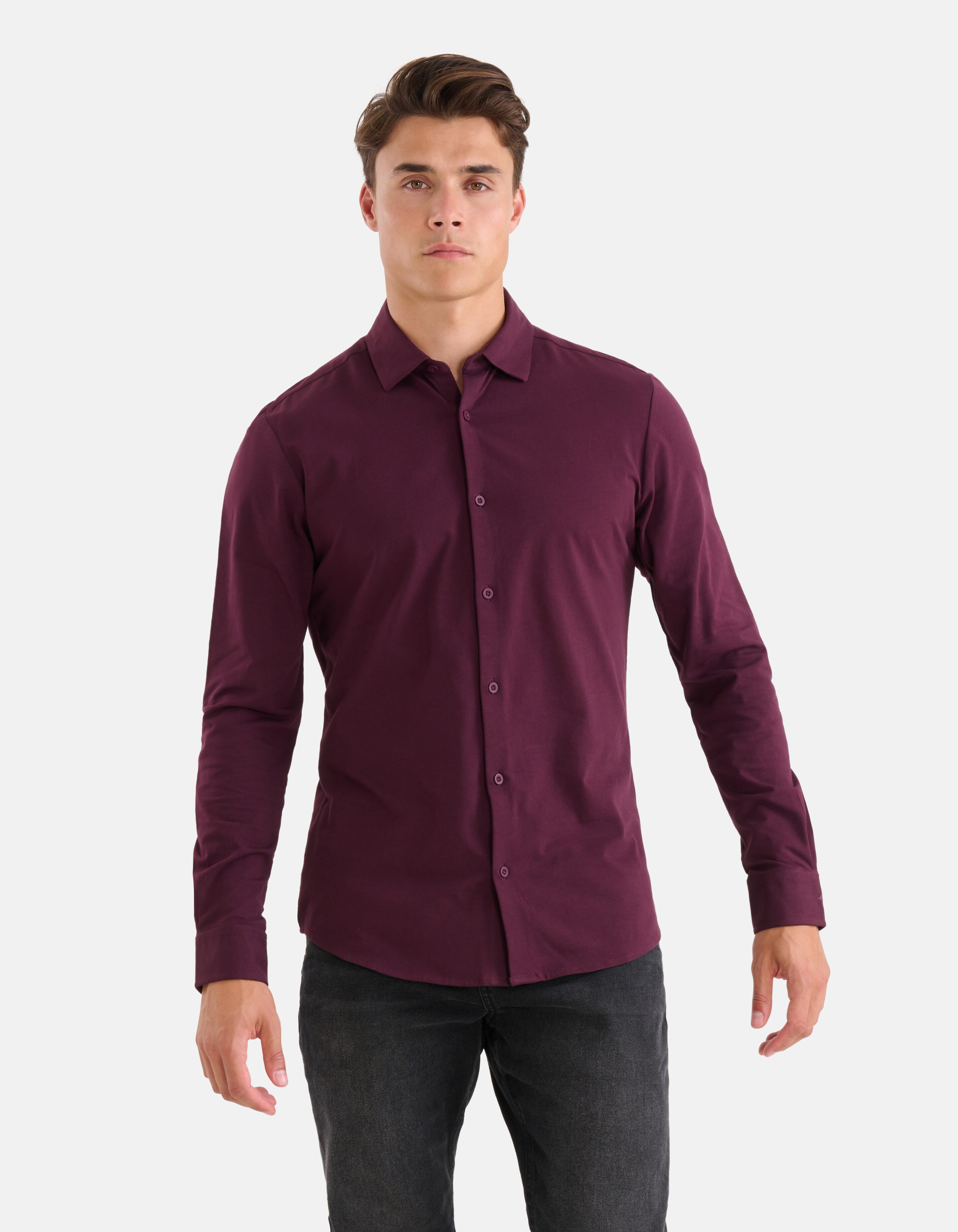 Jersey Shirt Bordeaux SHOEBY MEN